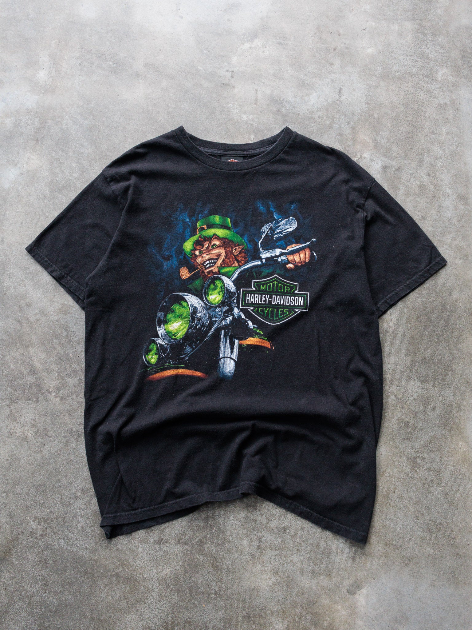 Vintage Black Harley-Davidson Dublin Ireland Tee (L)