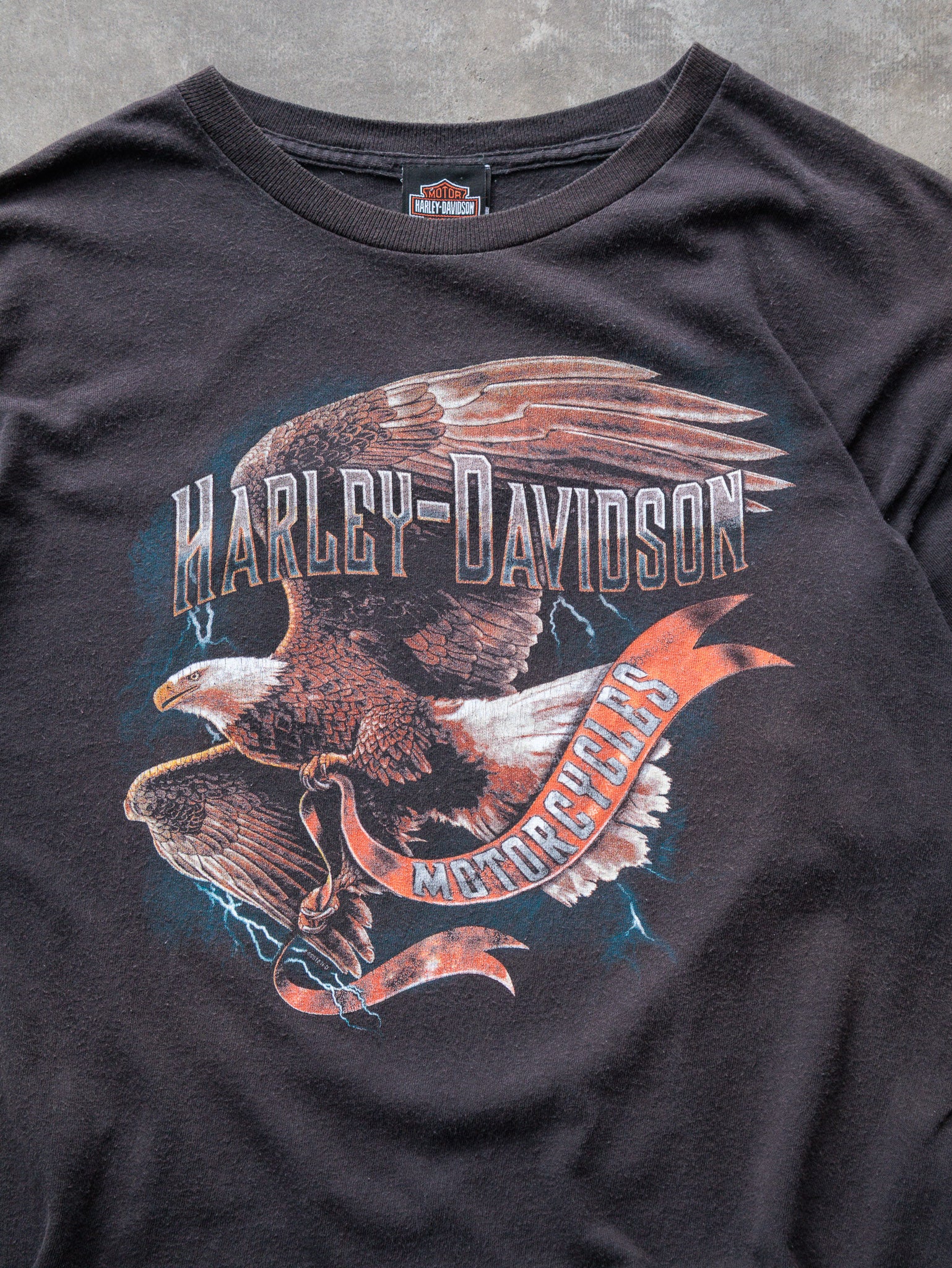 Vintage Faded Black Harley-Davidson Springfield Missouri Tee (XL)