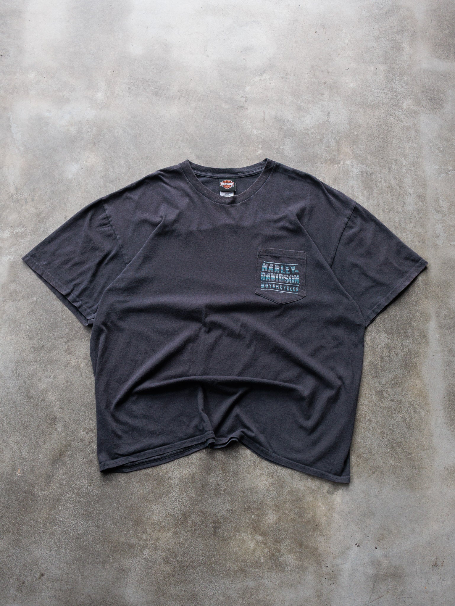 Black Harley-Davidson Barnett El Paso Texas Pocket Tee (2XL)