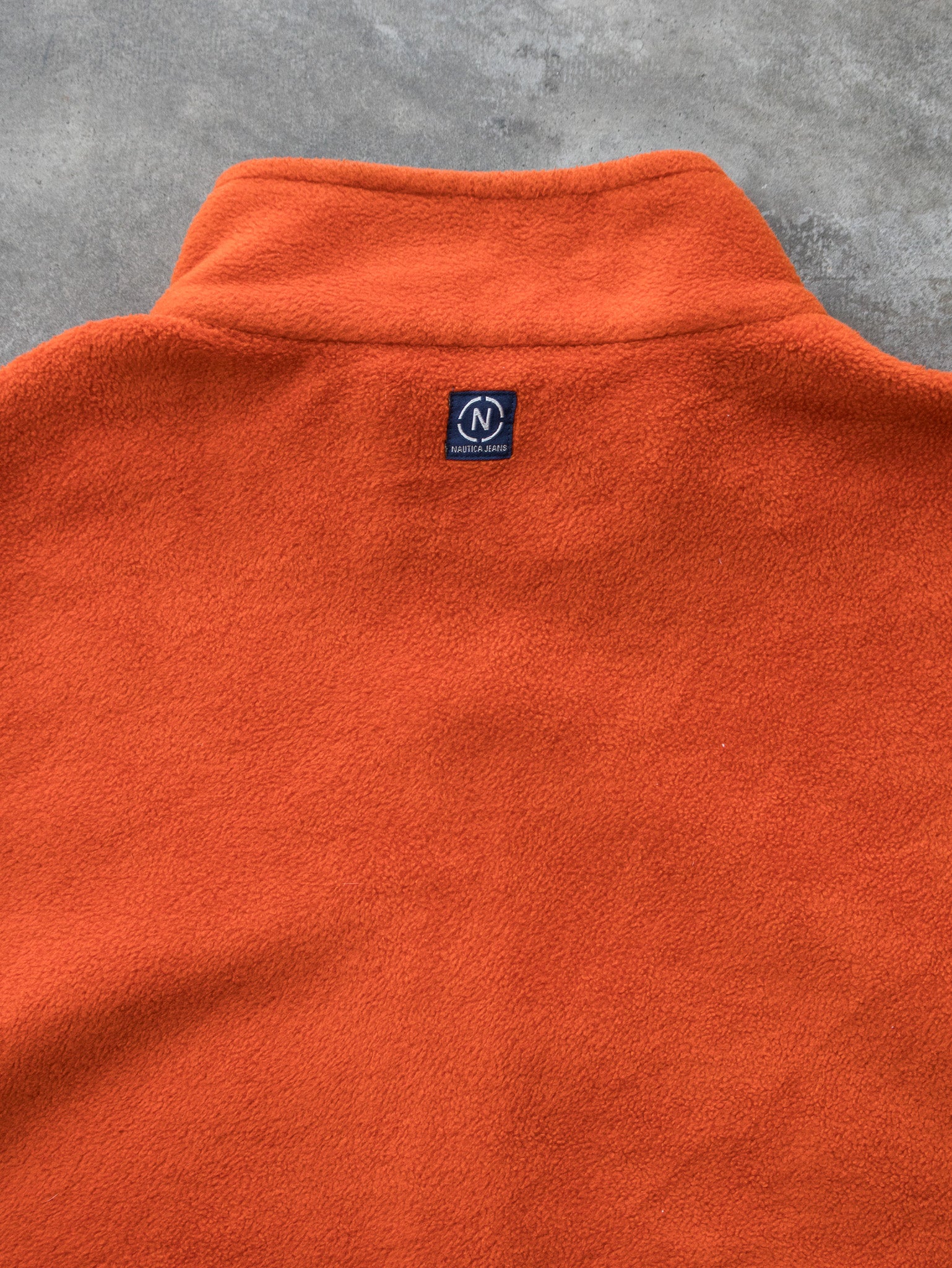 Vintage Orange Nautica Fleece Vest (2XL)