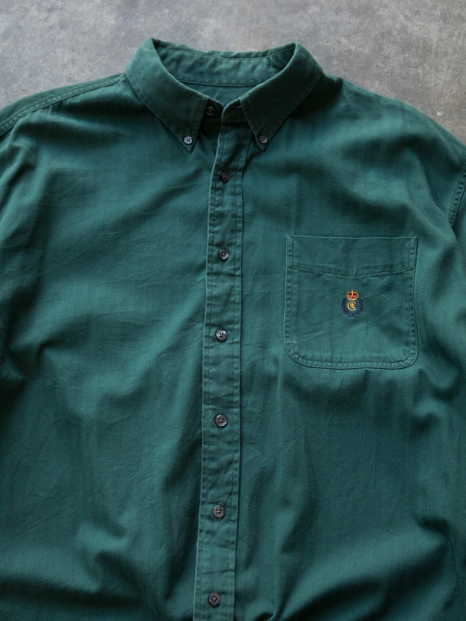 Vintage Green Chaps Ralph Lauren Shirt (XL)