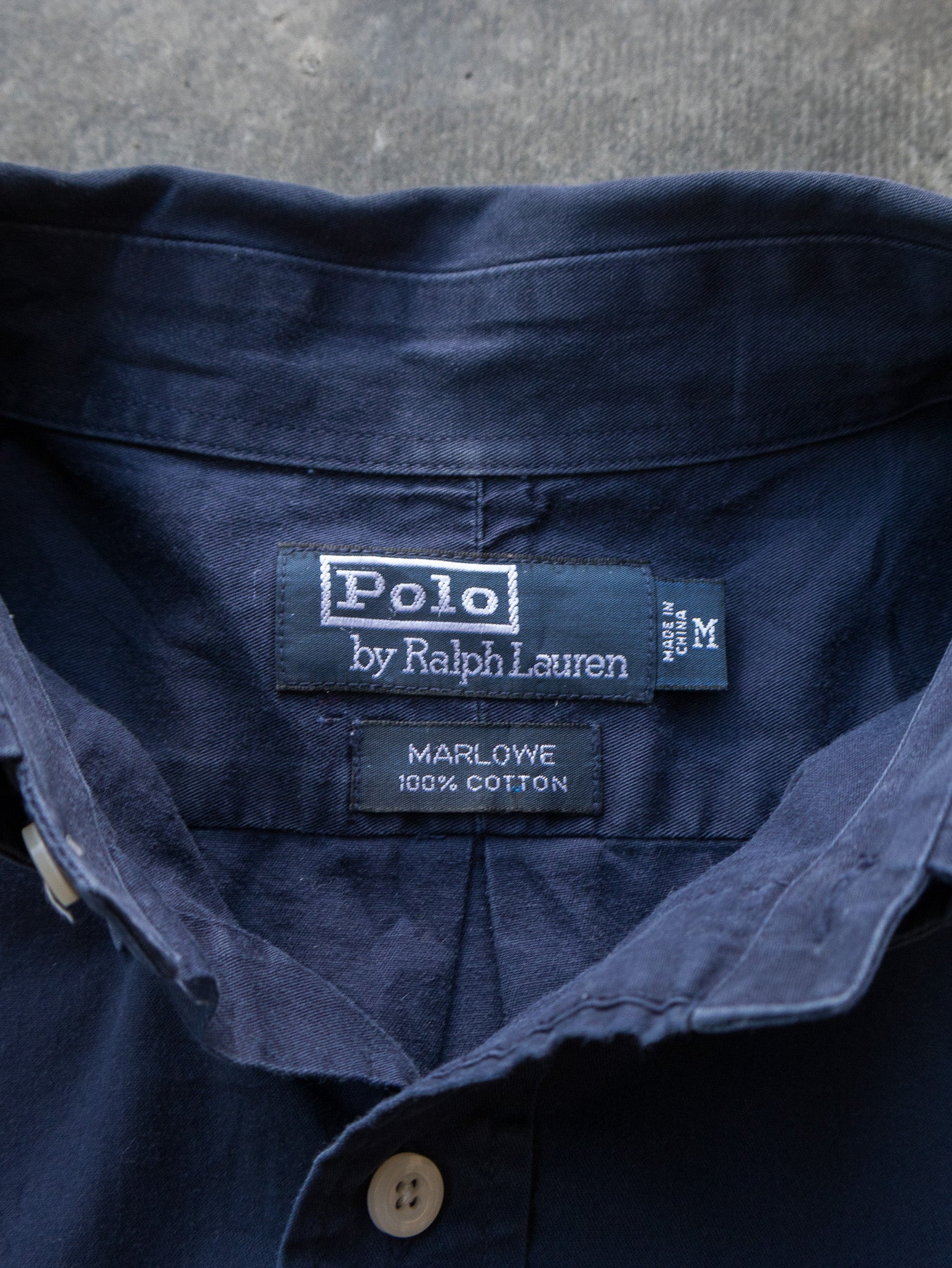 Vintage Navy Ralph Lauren Shirt (M)