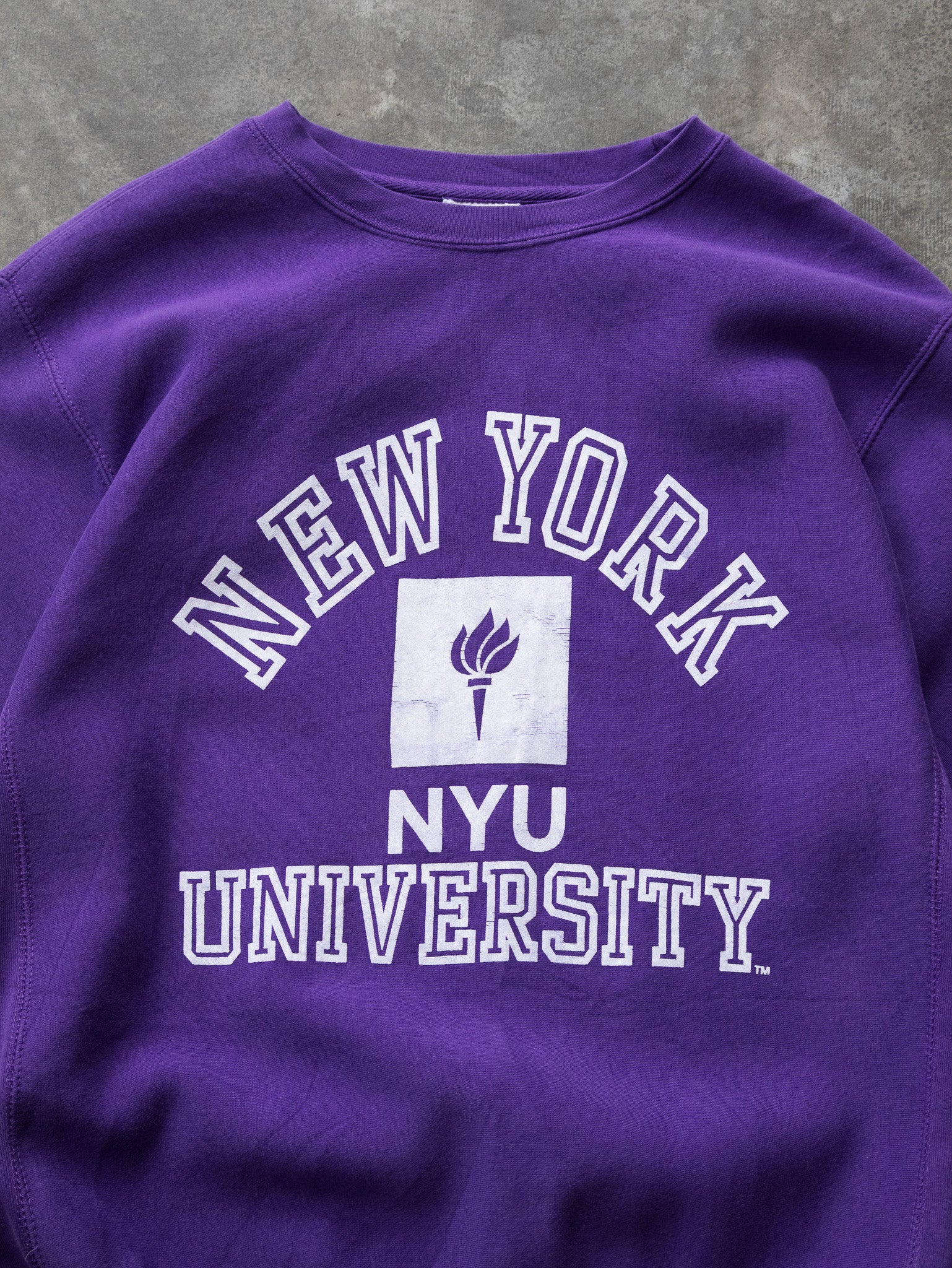 Vintage Purple NYU University Sweatshirt (S)