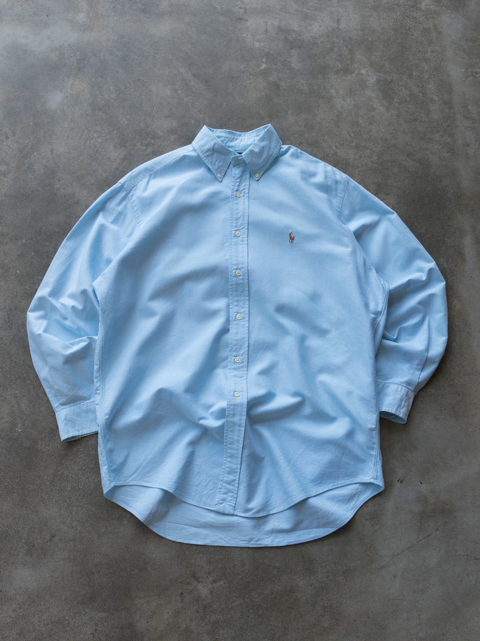 Vintage Light Blue Ralph Lauren Shirt (L)