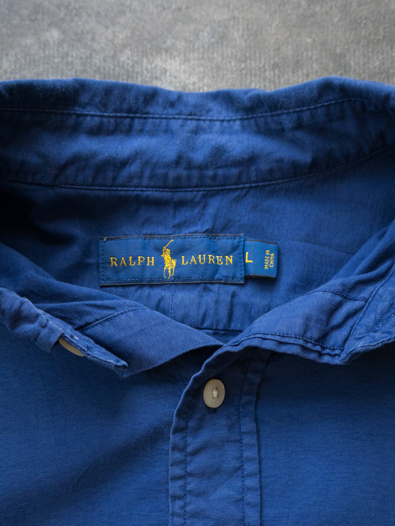 Vintage Blue Ralph Lauren Shirt (L)