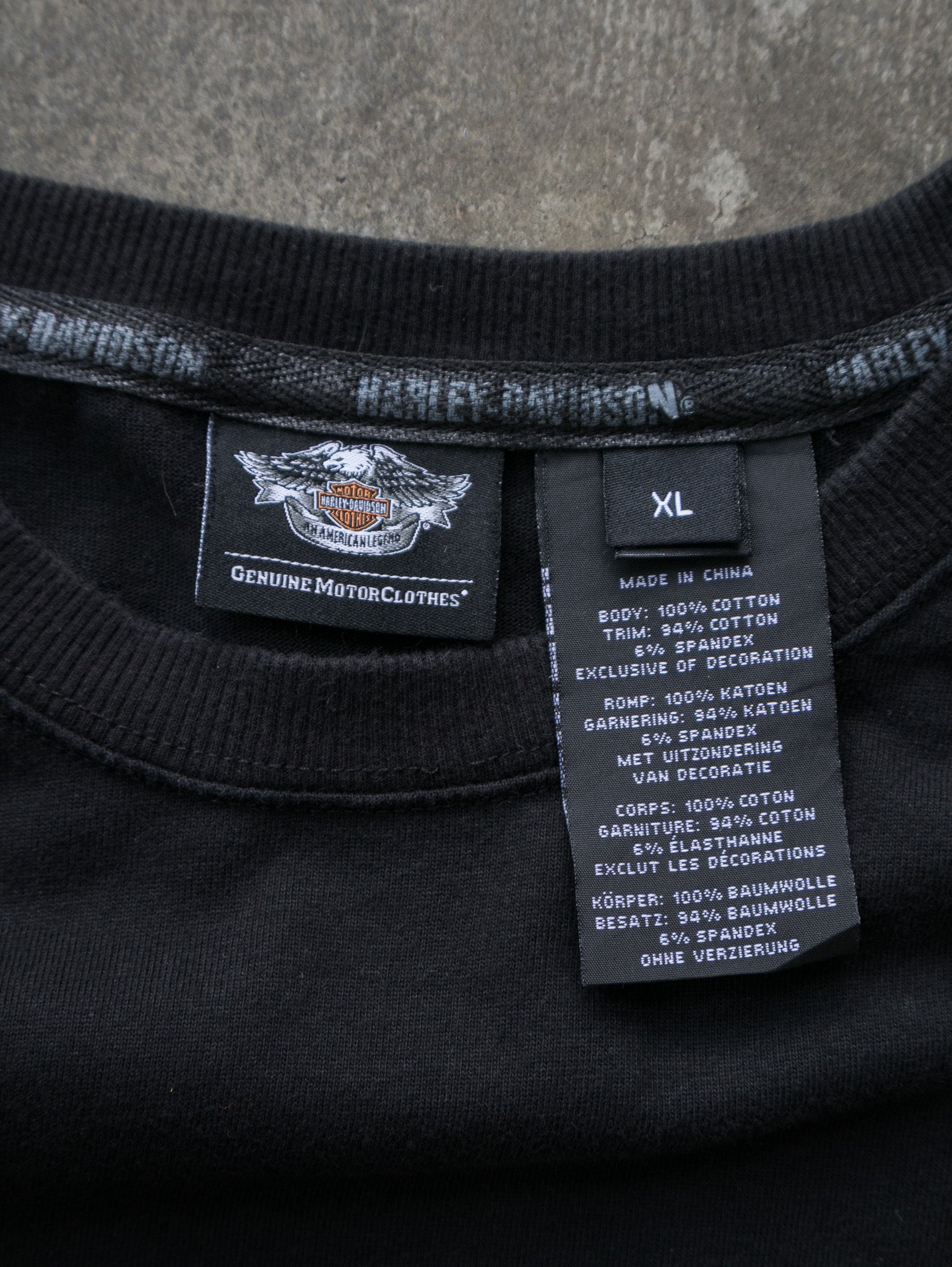 Vintage Black Harley-Davidson Long Sleeve (XL)