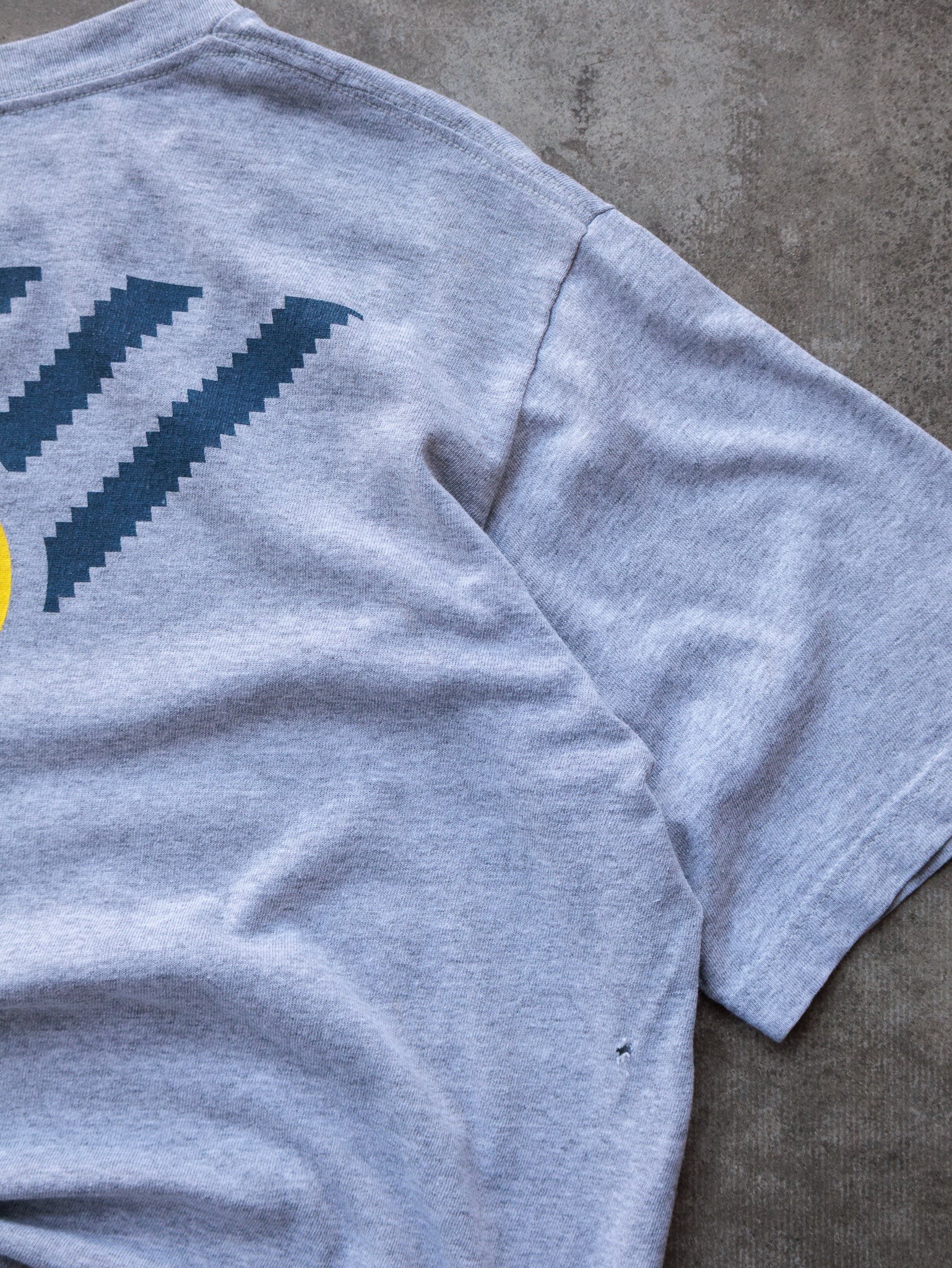 Vintage 90s Grey Adidas Graphic Tee (XL)