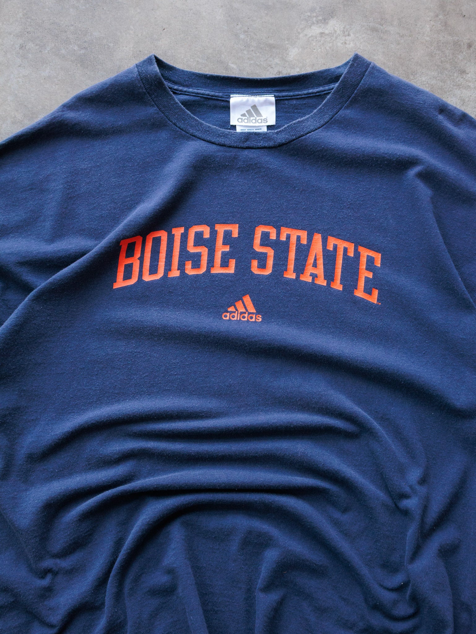 Vintage 00s Navy Adidas Boise State Tee (2XL)