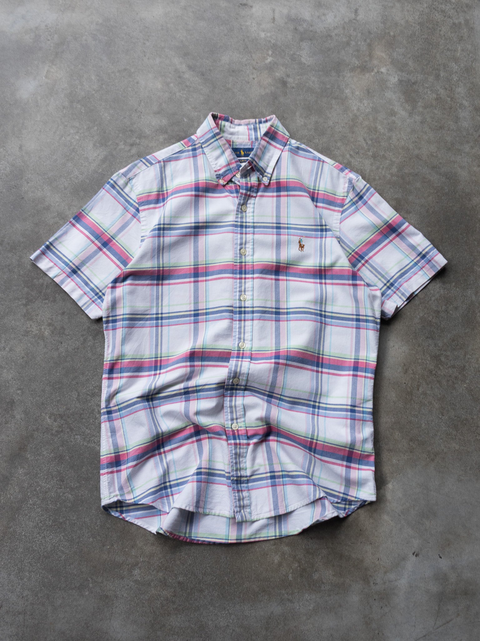 Vintage Multicolour Plaid Ralph Lauren Shirt (M)