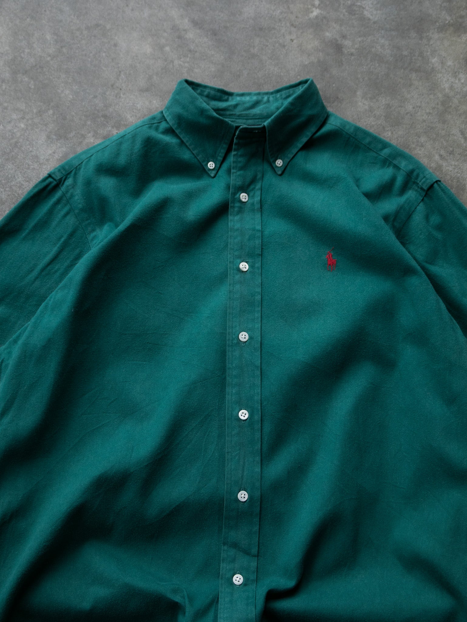 Vintage Green Ralph Lauren Shirt (M)