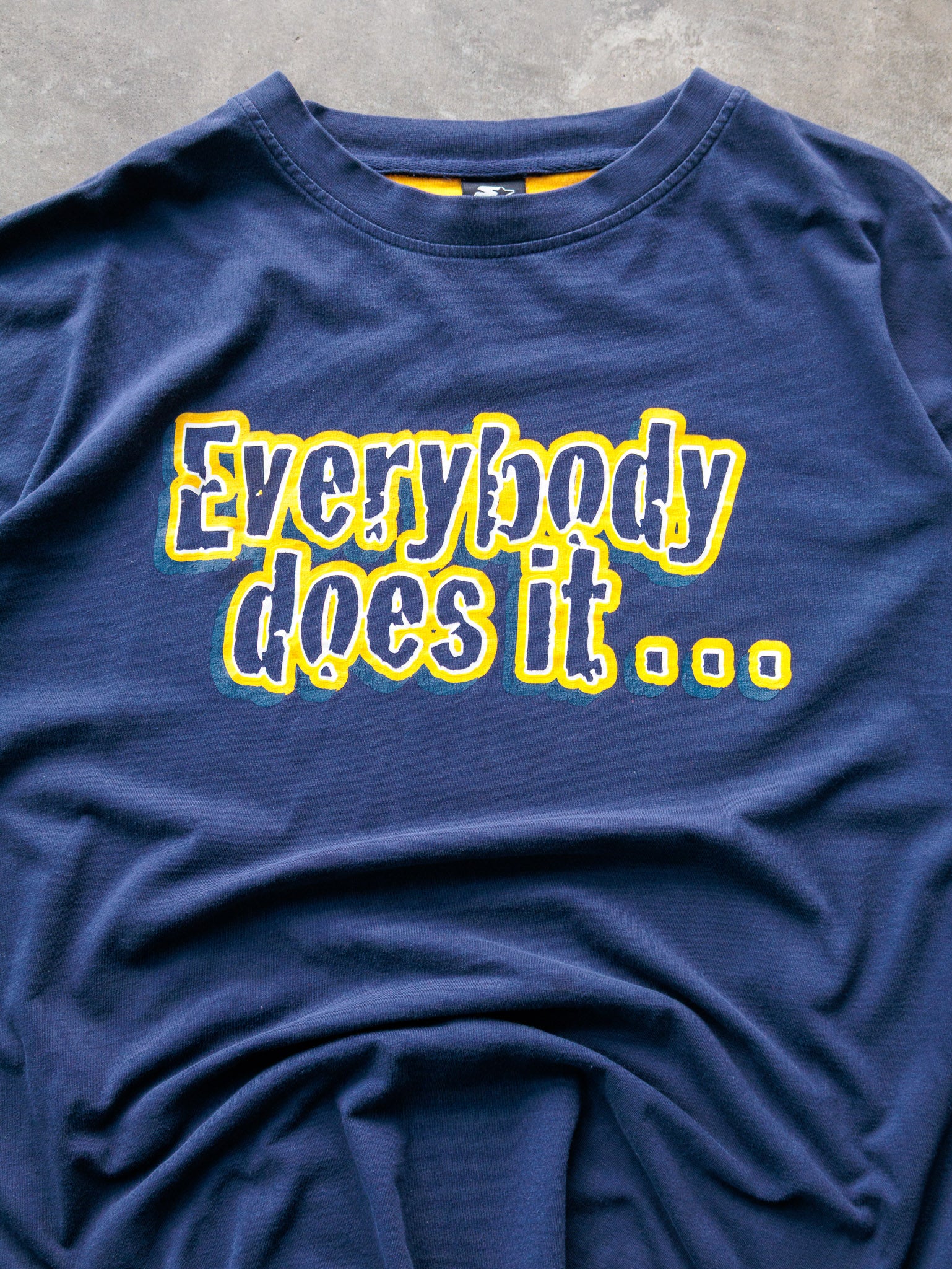 Vintage 00s Navy Starter Michigan Just Does It Better Tee (XL)