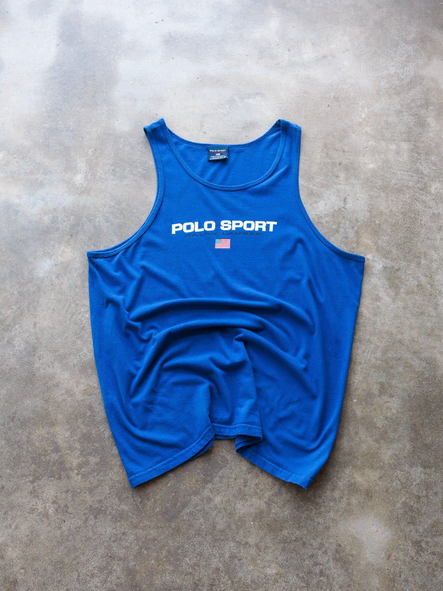 Vintage 90s Blue Polo Sport Ralph Lauren Tank (XL)