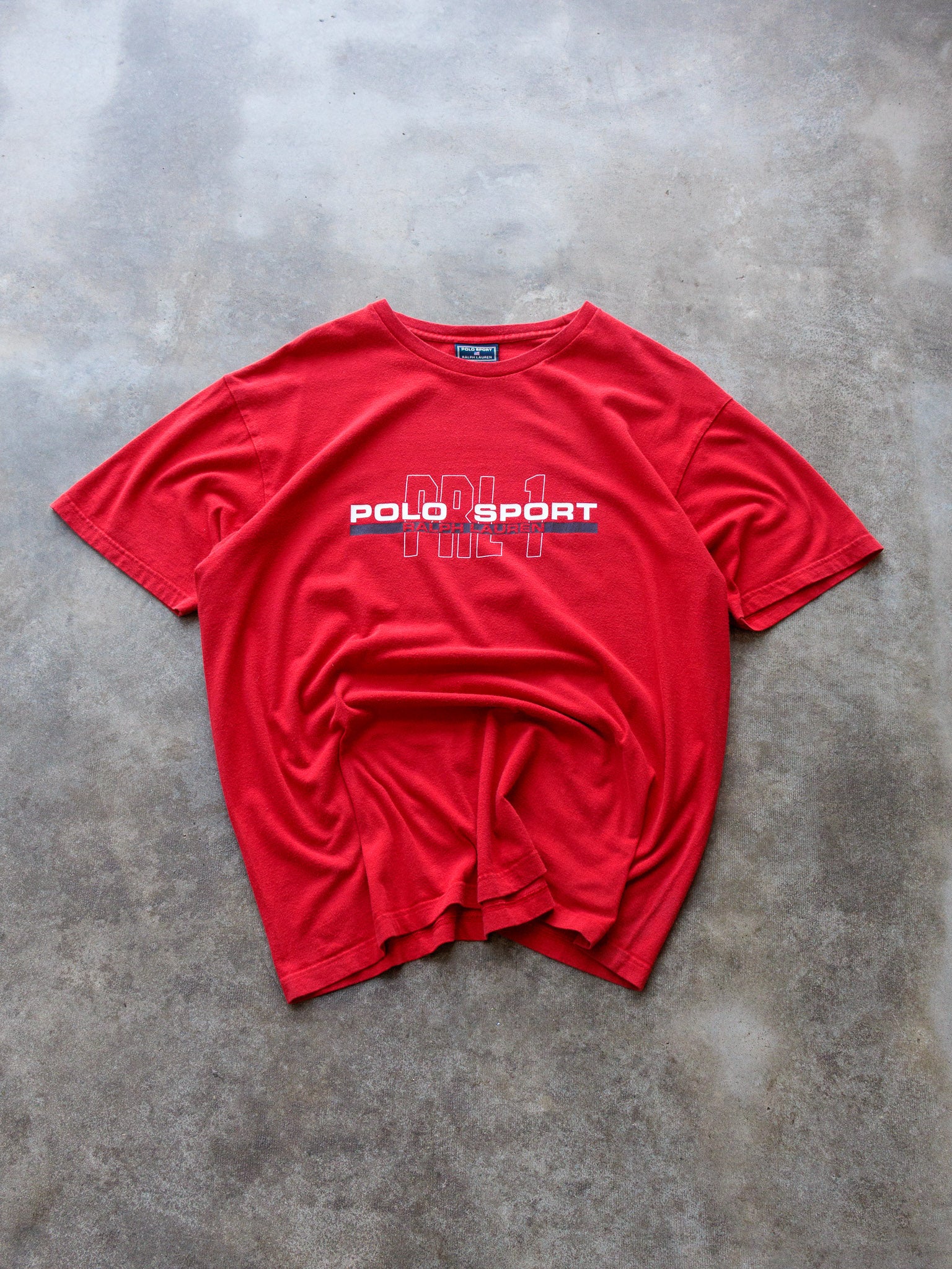 Vintage 90s Red Polo Sport Ralph Lauren Tee (L)