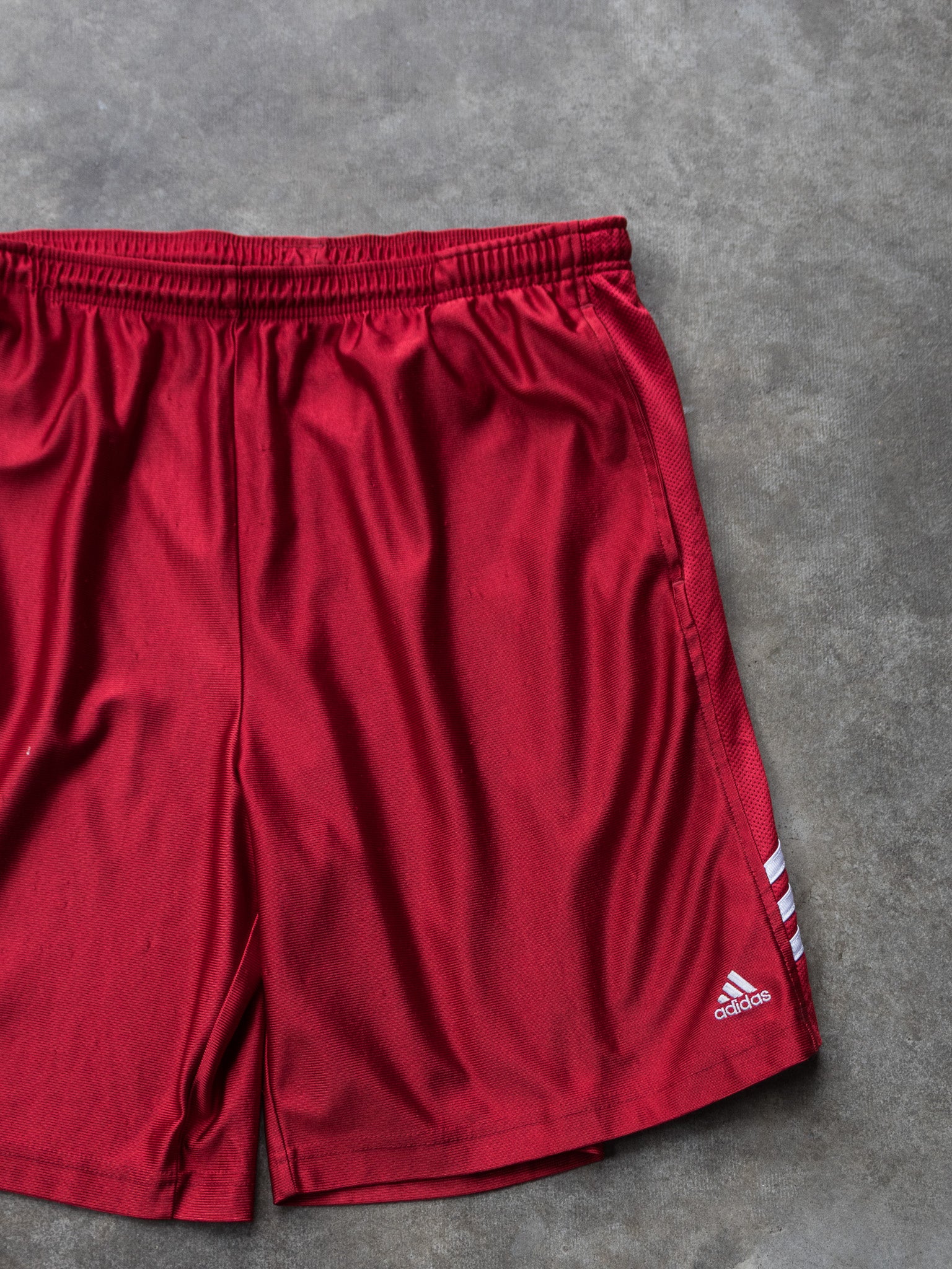 Vintage Red Adidas Basketball Shorts (L)
