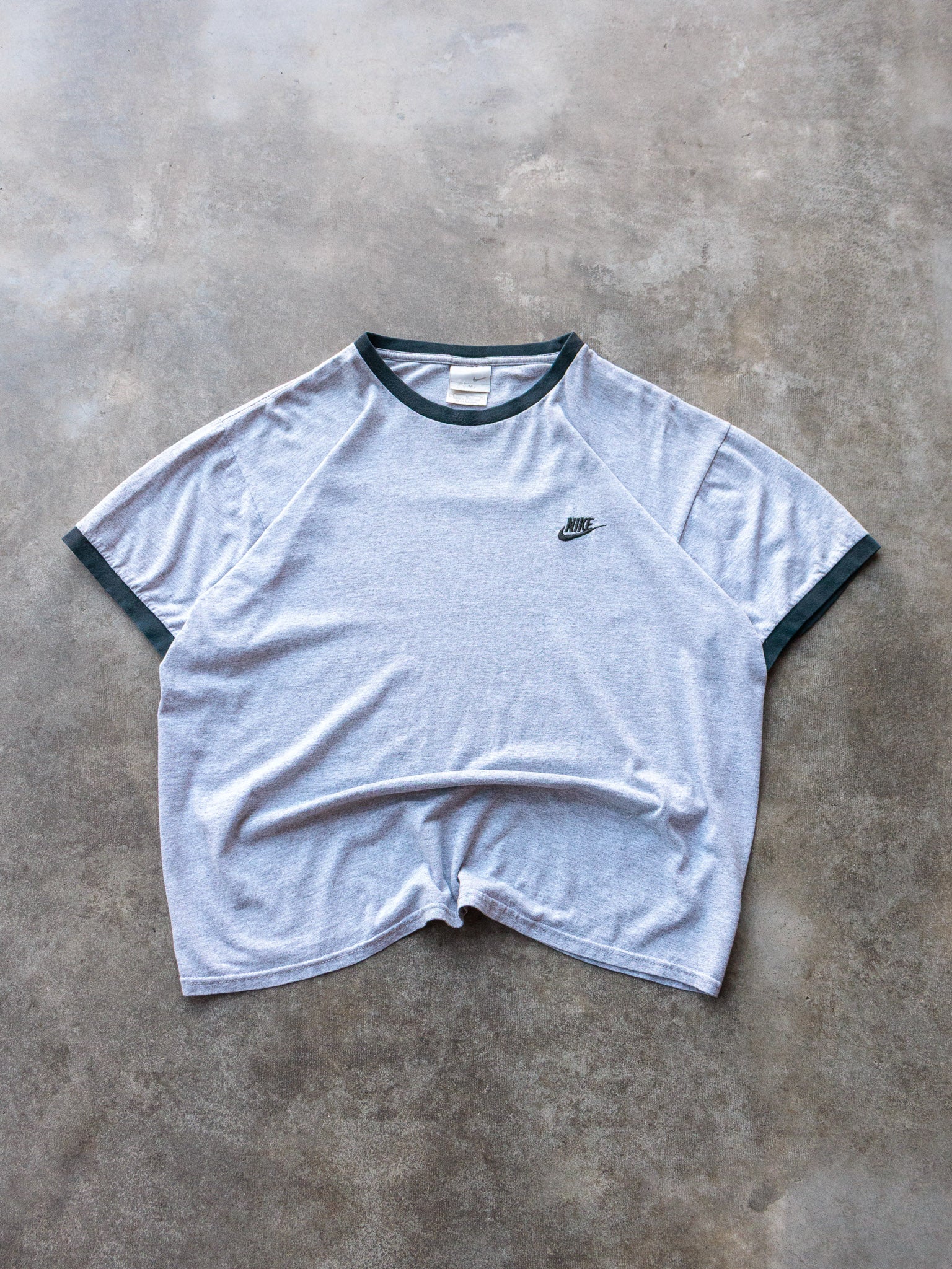 Vintage 00s Grey Nike Ringer Tee (M)