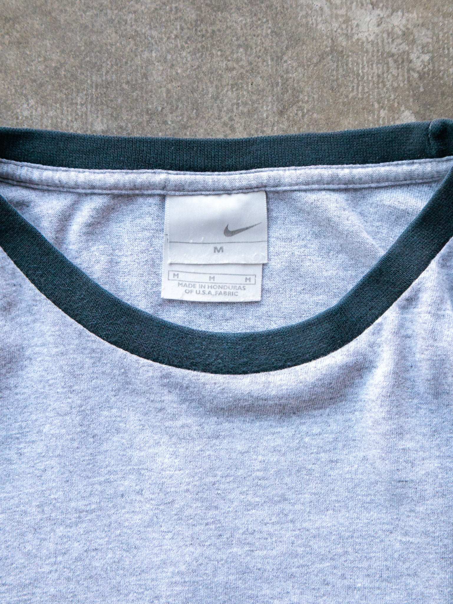 Vintage 00s Grey Nike Ringer Tee (M)