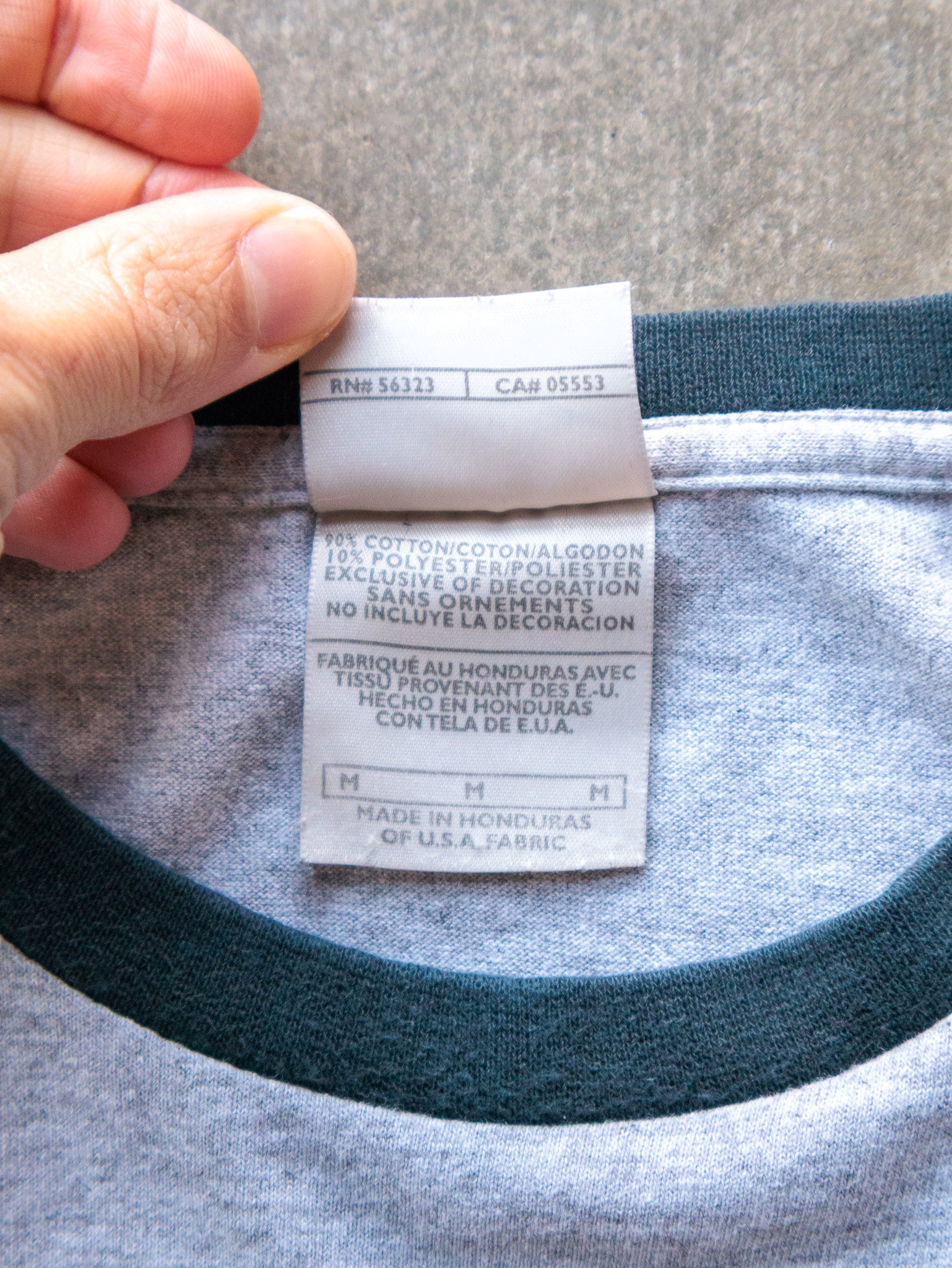 Vintage 00s Grey Nike Ringer Tee (M)