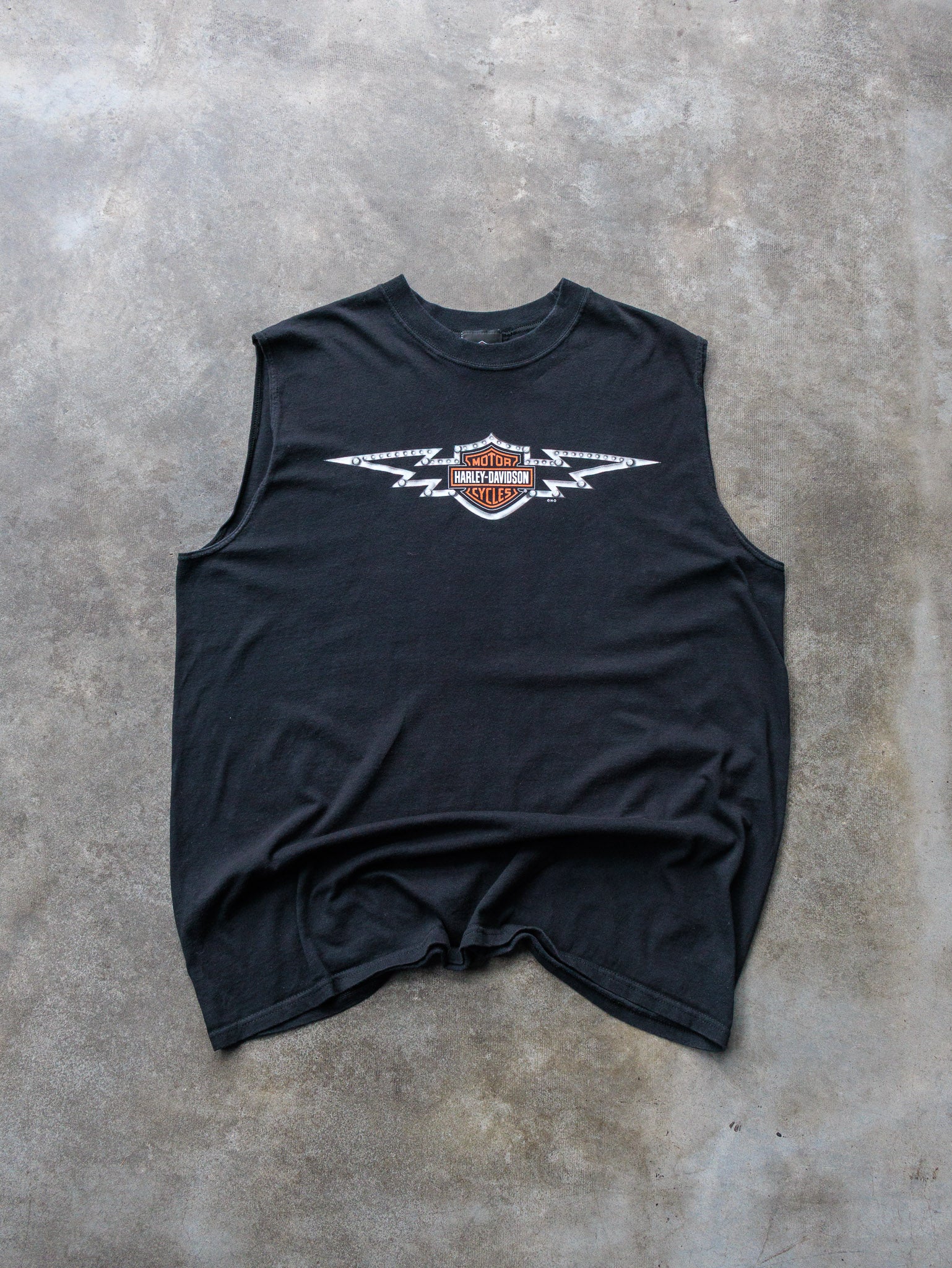Vintage Black Harley-Davidson Baja Mexico Tank (XL)