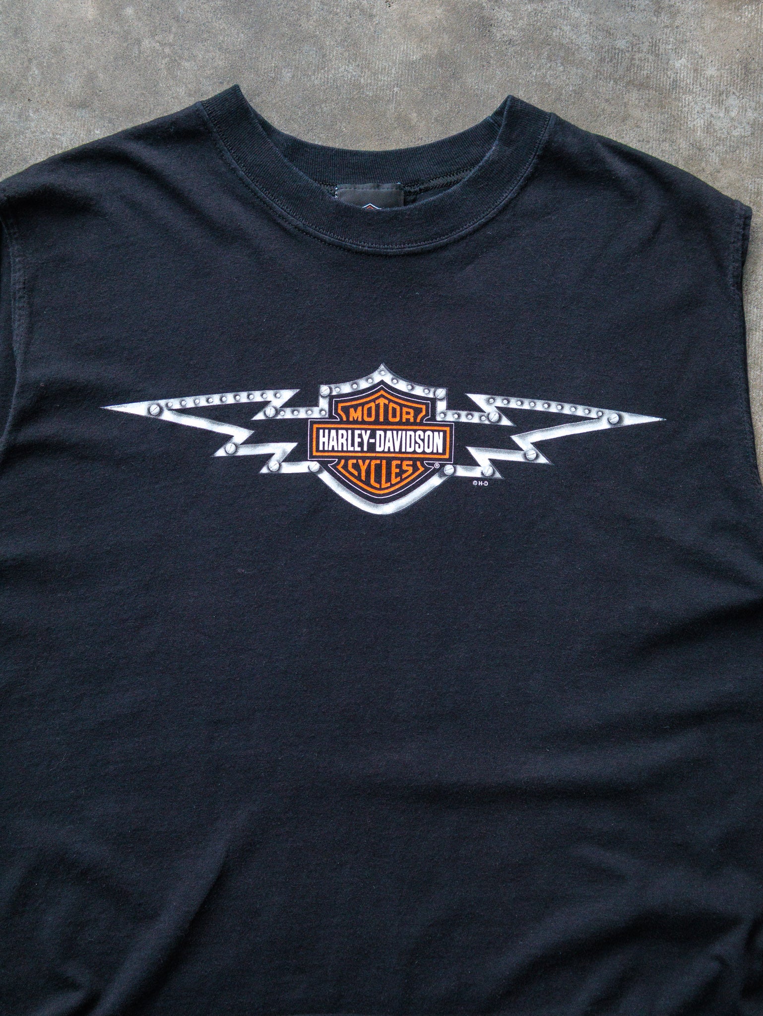 Vintage Black Harley-Davidson Baja Mexico Tank (XL)