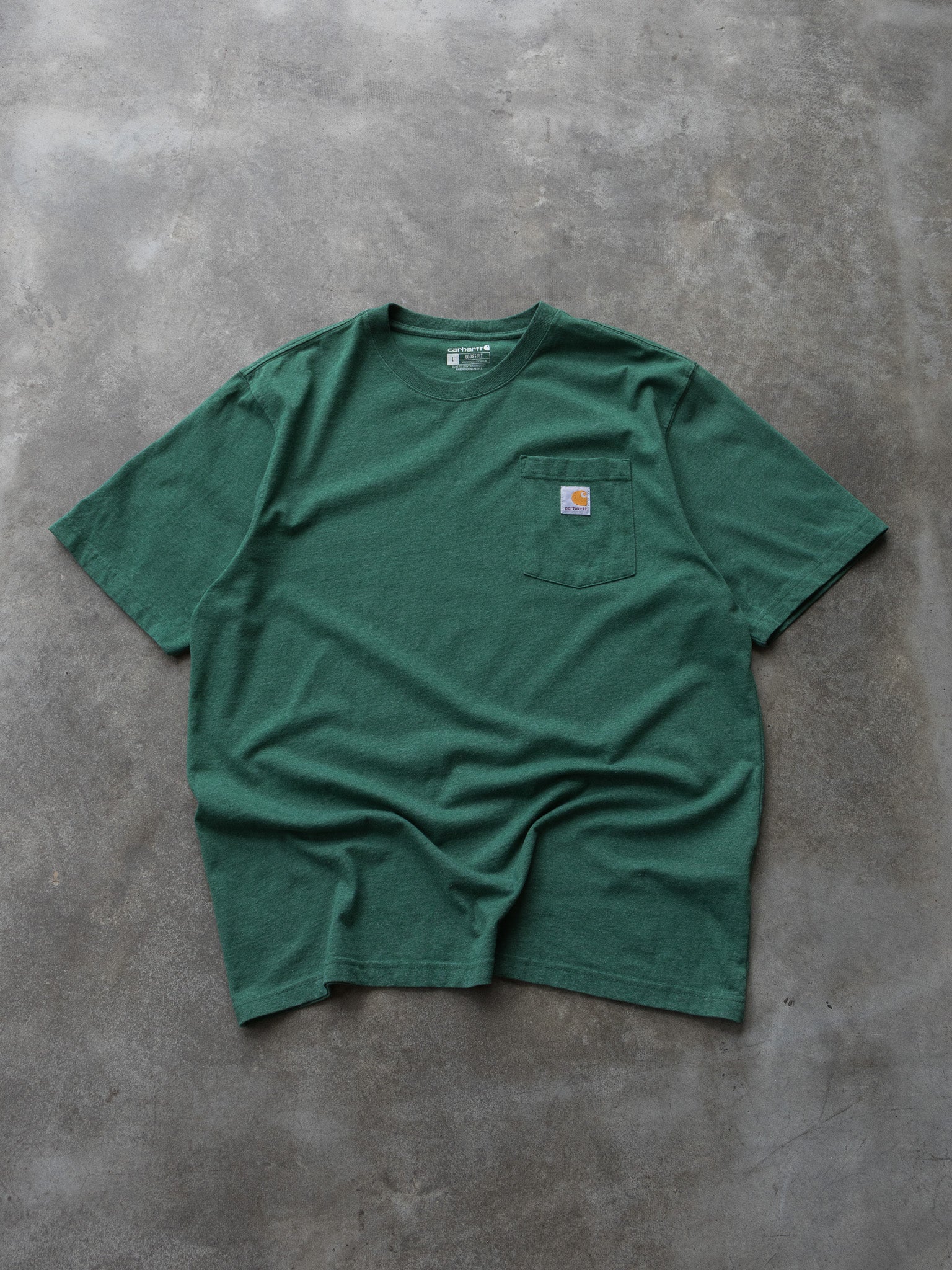 Vintage Green Carhartt Pocket Tee (L)