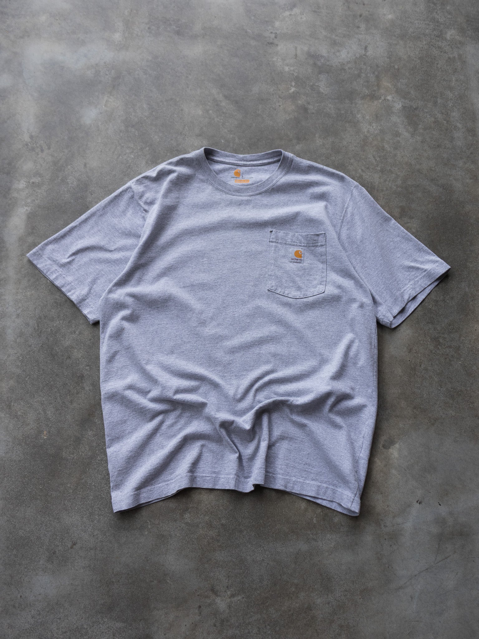Vintage Grey Carhartt Pocket Tee (L)