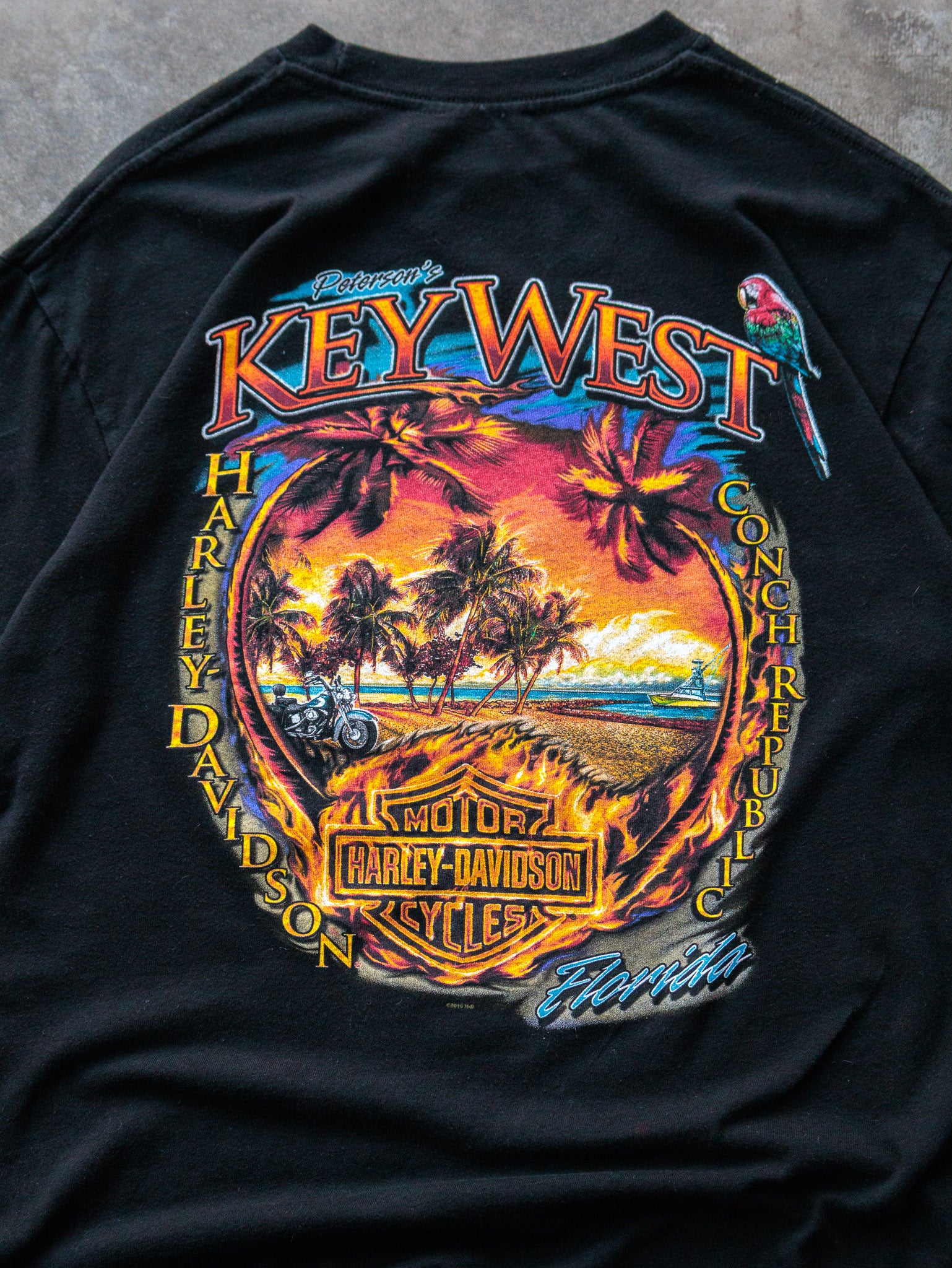 2016 Black Harley-Davidson Key West Florida Tee (L)