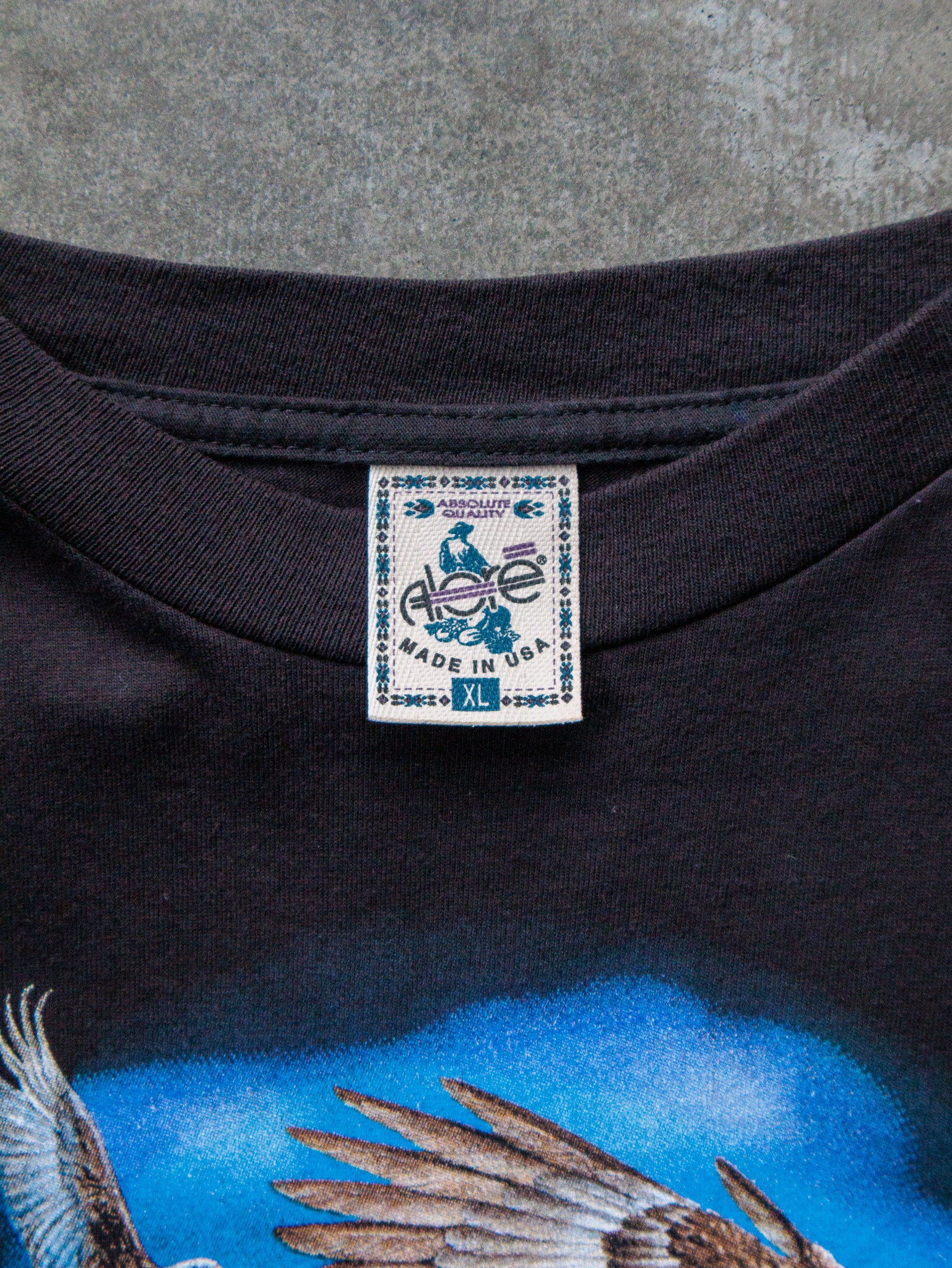 Vintage 2001 Black Eagle Freedom Graphic Tee (XL)