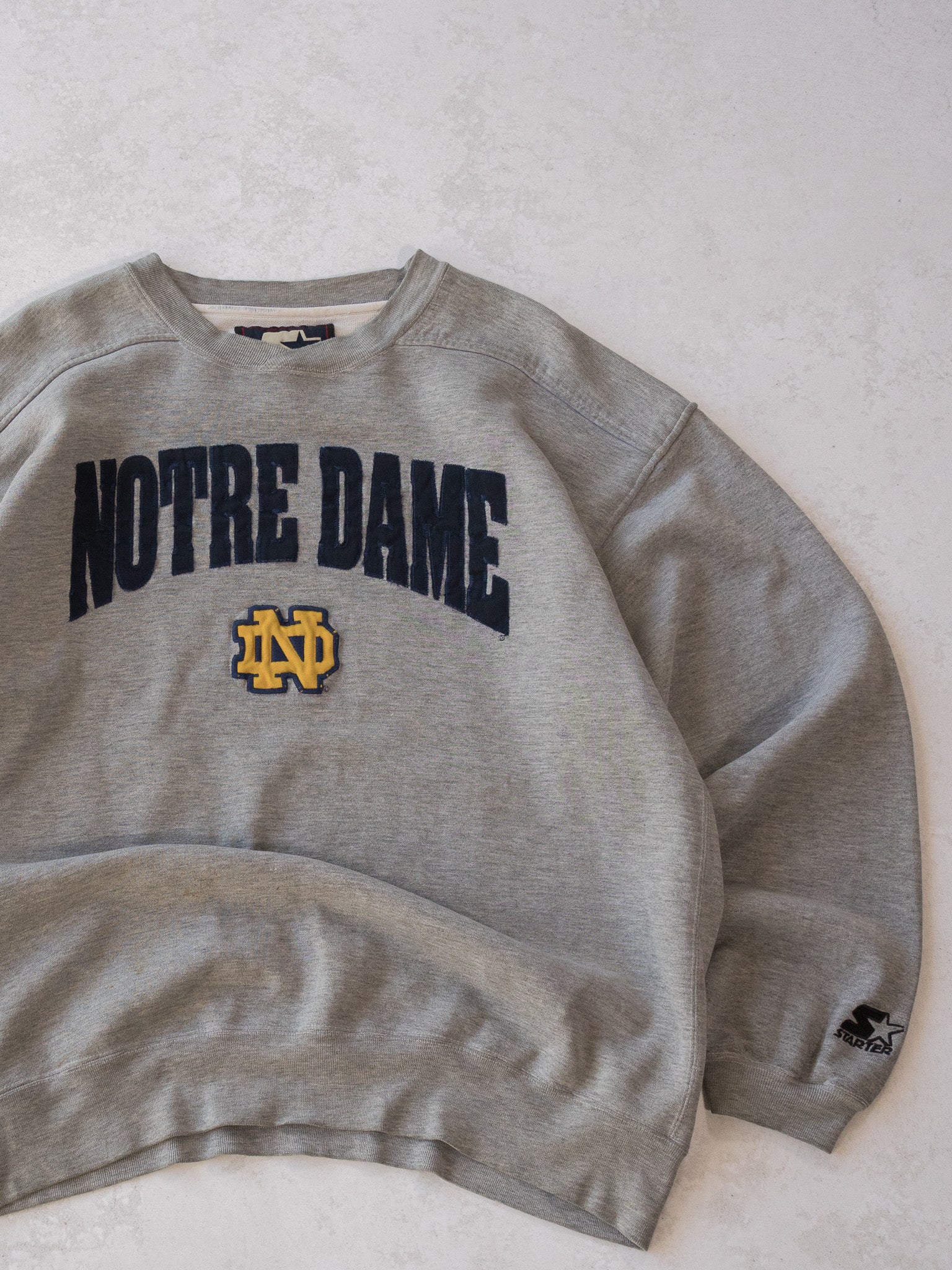 Vintage Starter Notre Dame Sweatshirt (XL)
