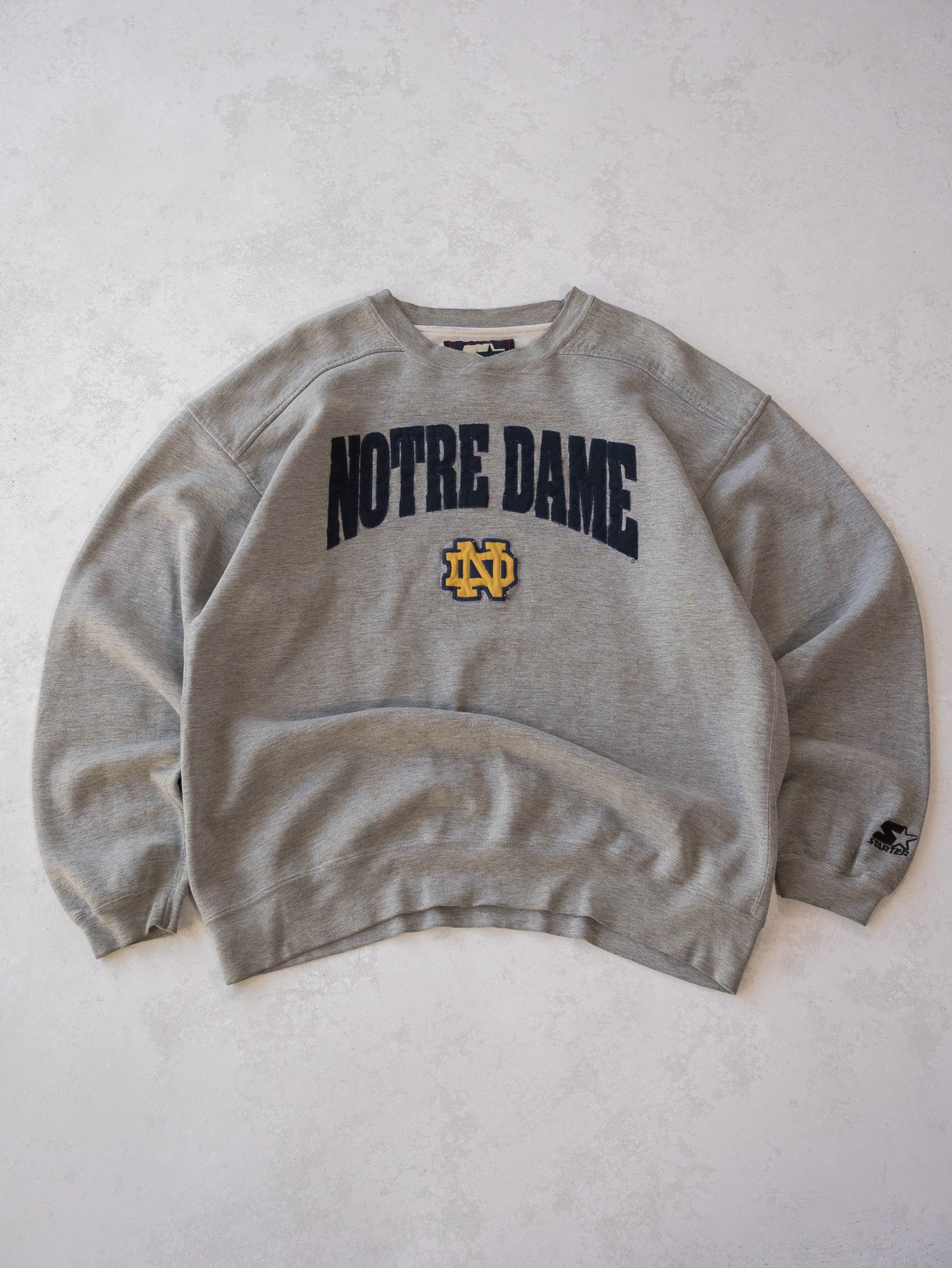 Vintage Starter Notre Dame Sweatshirt (XL)