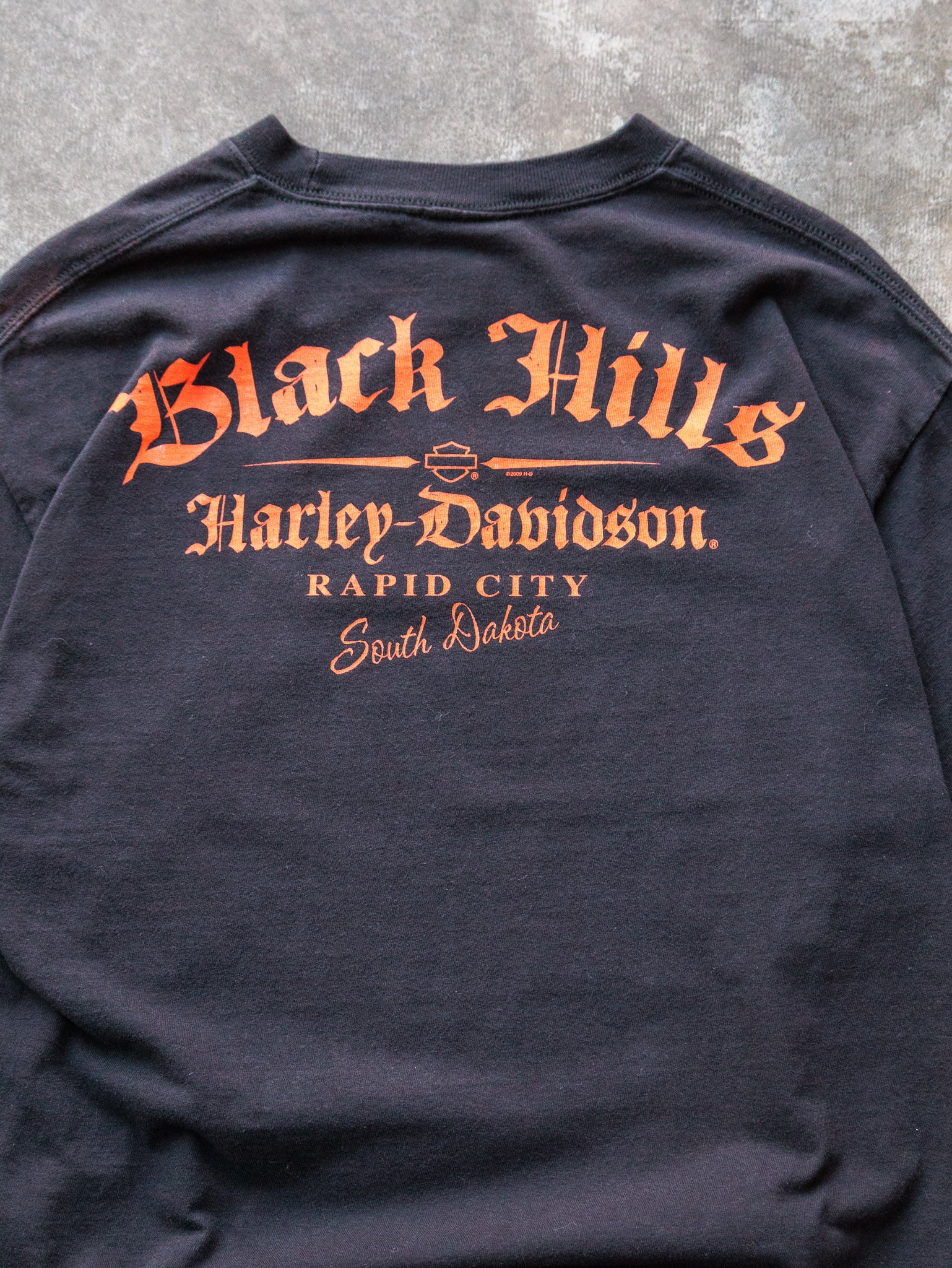 Vintage 2011 Black Harley-Davidson Rapid City Tee (L)