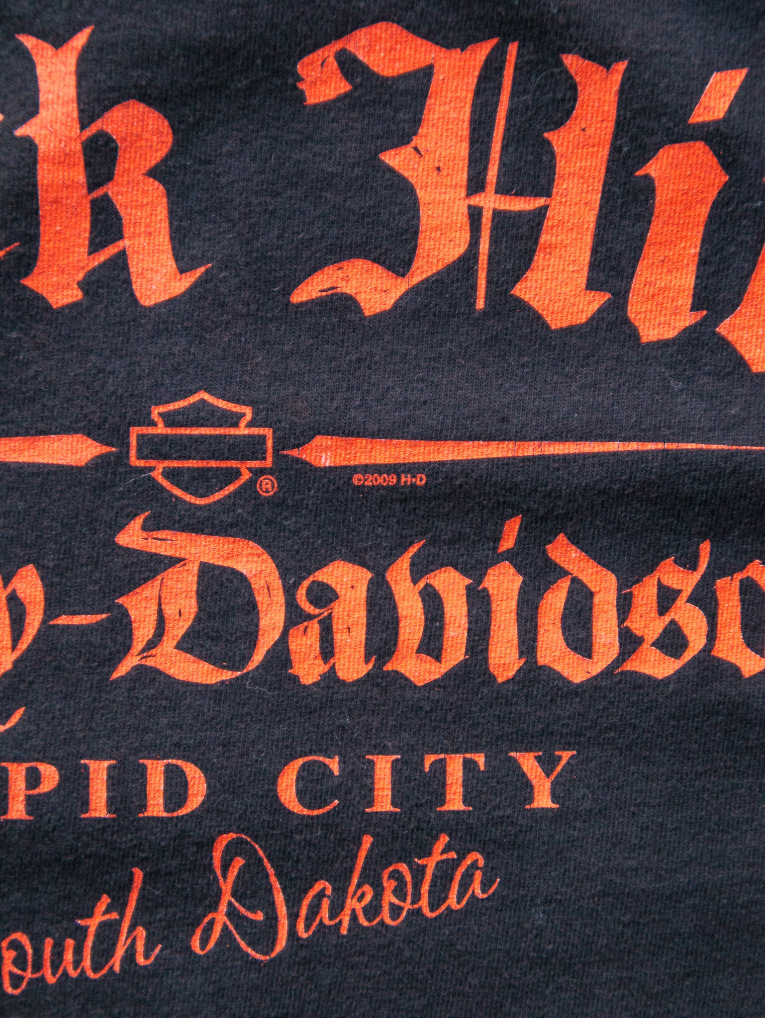 Vintage 2011 Black Harley-Davidson Rapid City Tee (L)