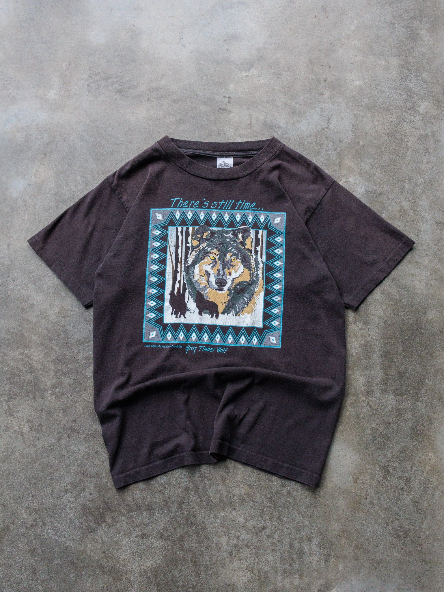 Vintage 1994 Gray Timber Wolf Graphic Tee (M)