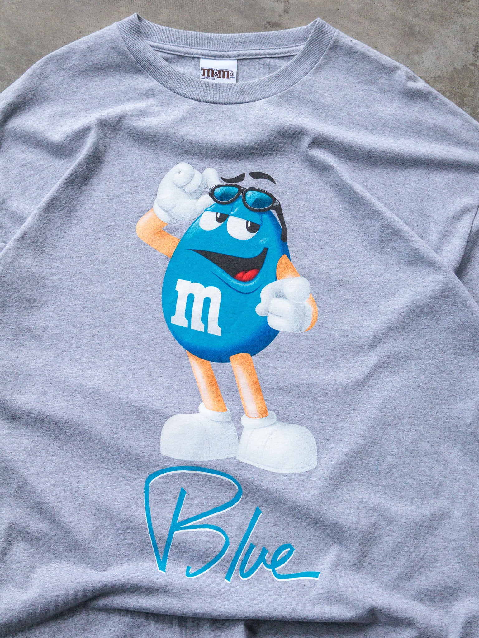 Vintage Grey M&M's Blue Character Tee (XL)