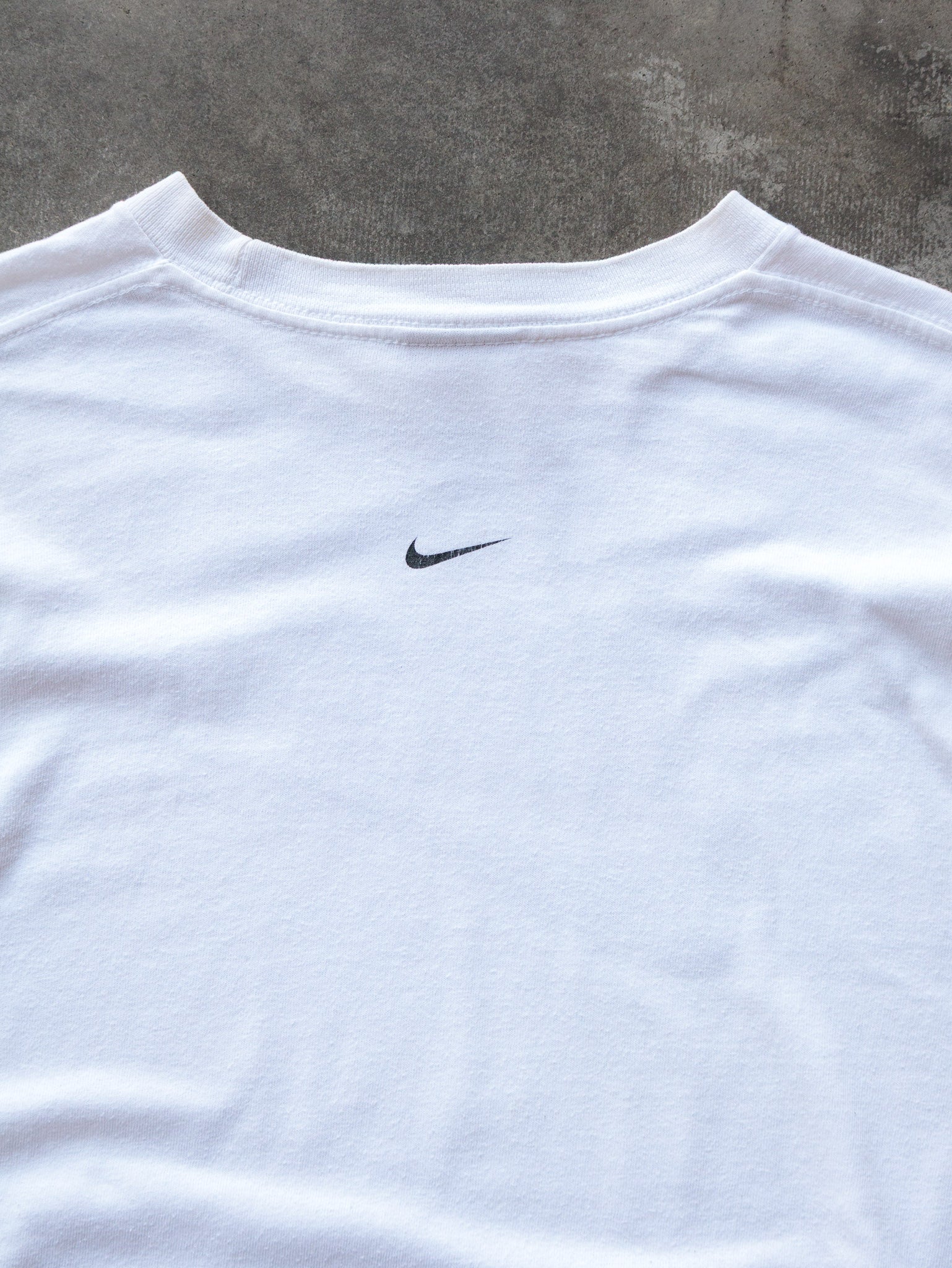 Vintage 90s White Nike Logo Long Sleeve (L)