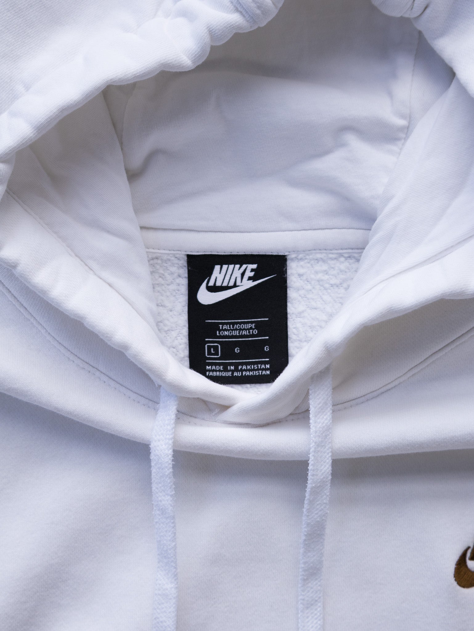 Vintage White Nike Hoodie (L)
