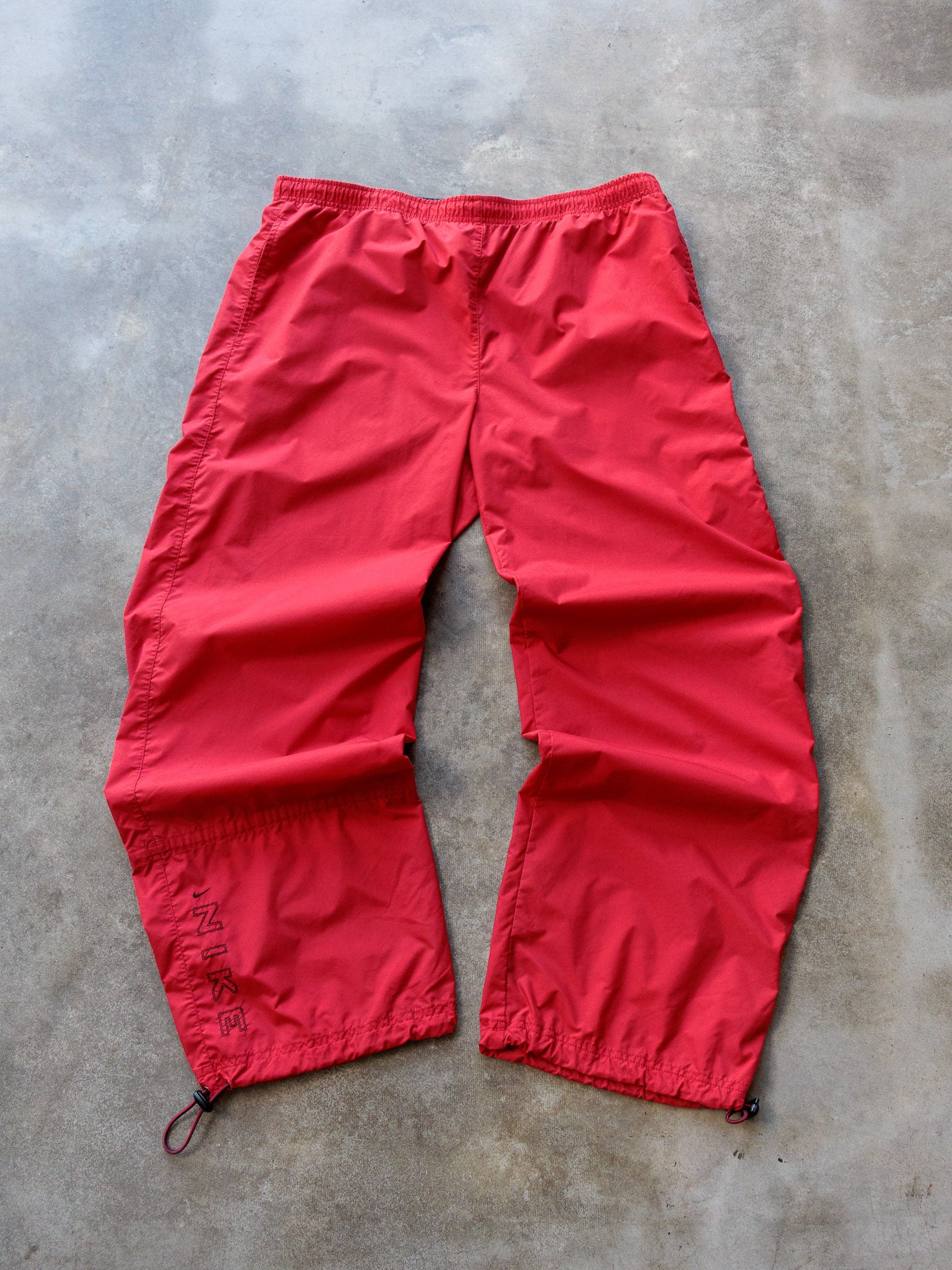 Vintage 00s Red Nike Track Pants (L)