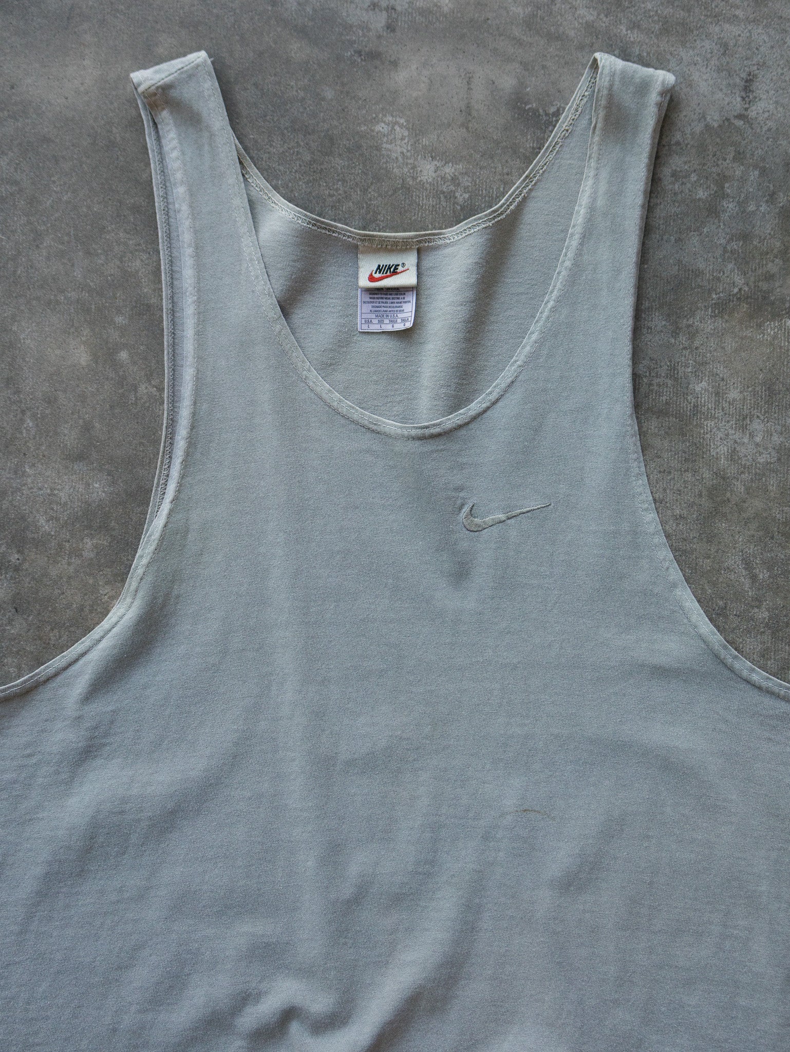 Vintage 90s Sage Green Nike Singlet (L)