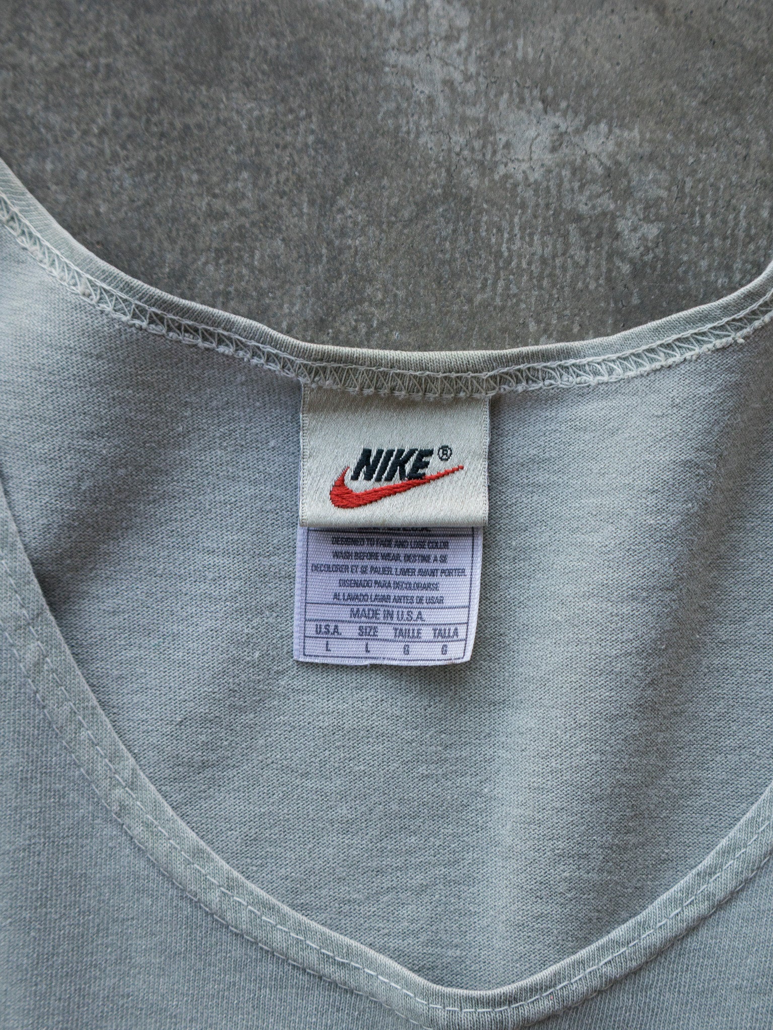 Vintage 90s Sage Green Nike Singlet (L)