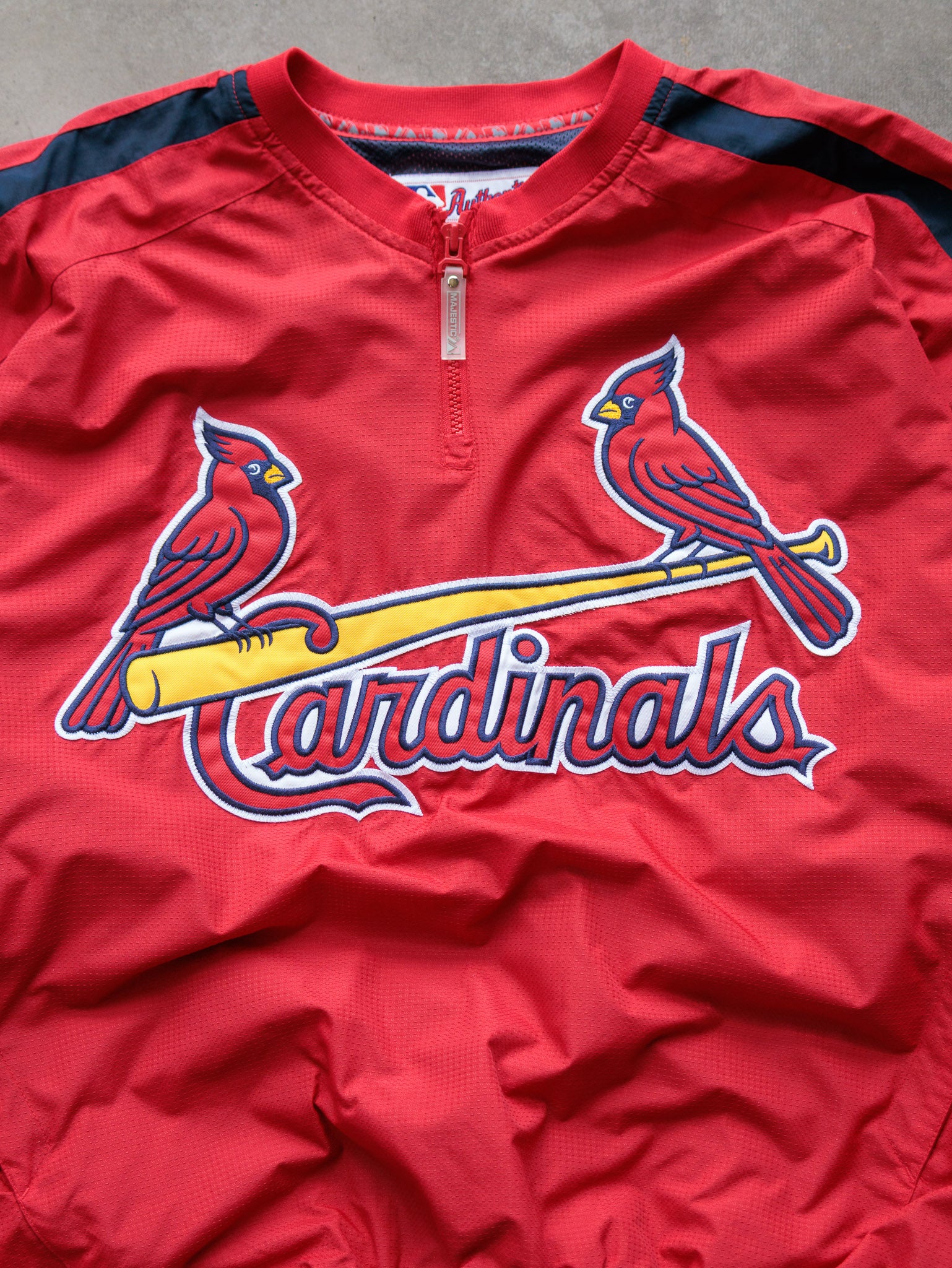 Vintage St. Louis Cardinals Quarter Zip Windbreaker (L)