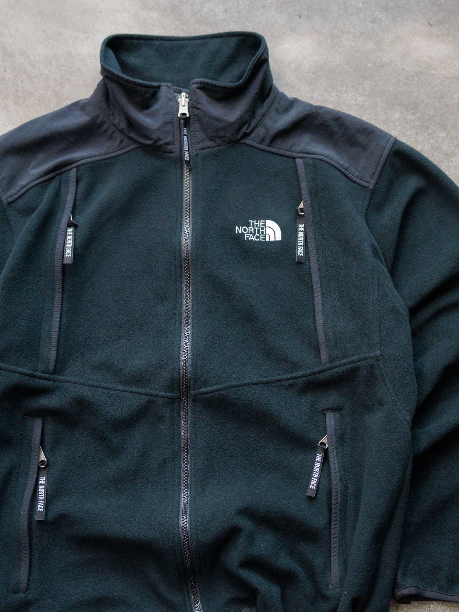 Vintage Black The North Face Denali Fleece Jacket (M)