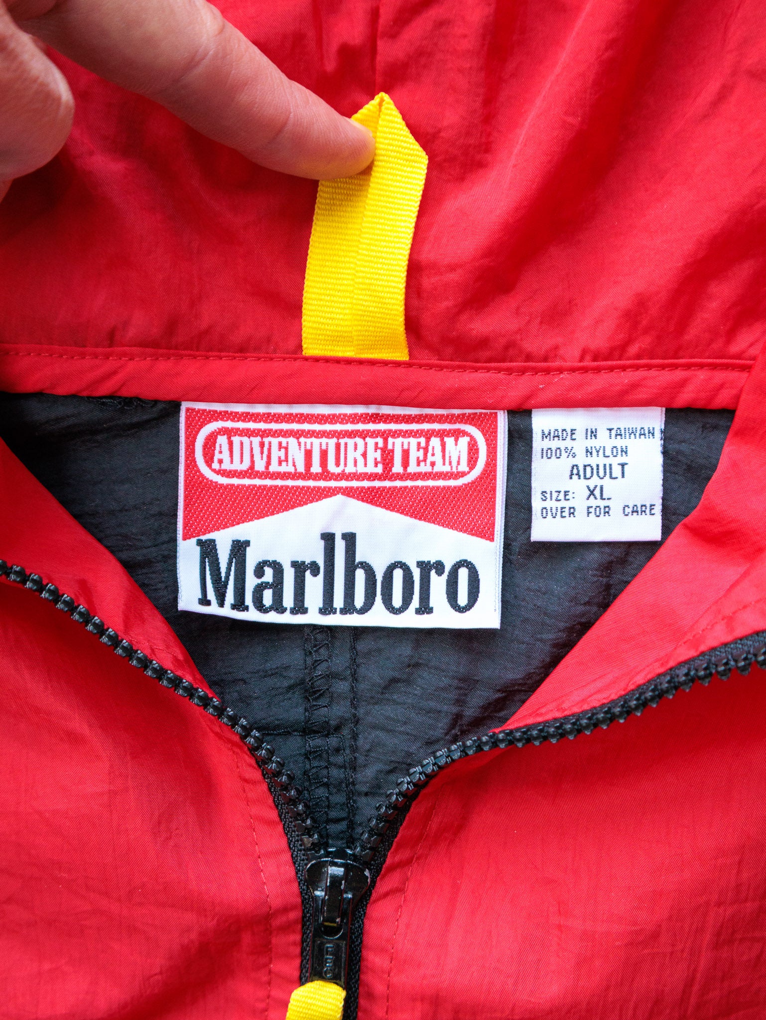 Vintage 90s Red & Black Marlboro Adventure Team Jacket (XL)