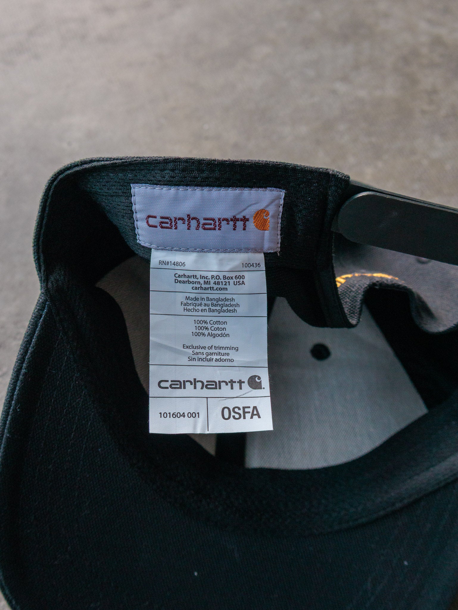 Vintage Black Carhartt Hat