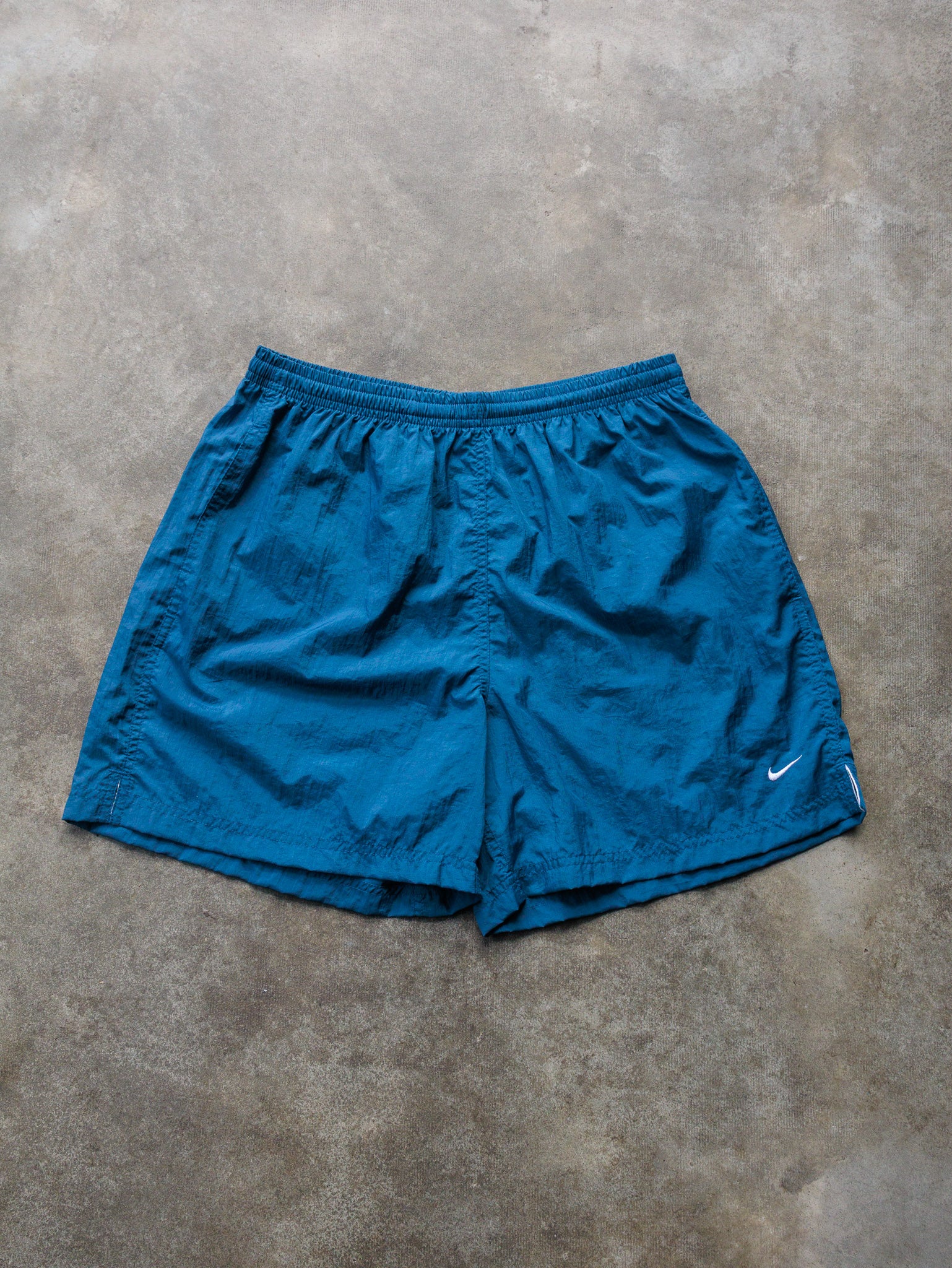 Vintage 00s Teal Nike Swim Shorts (8-10Y)