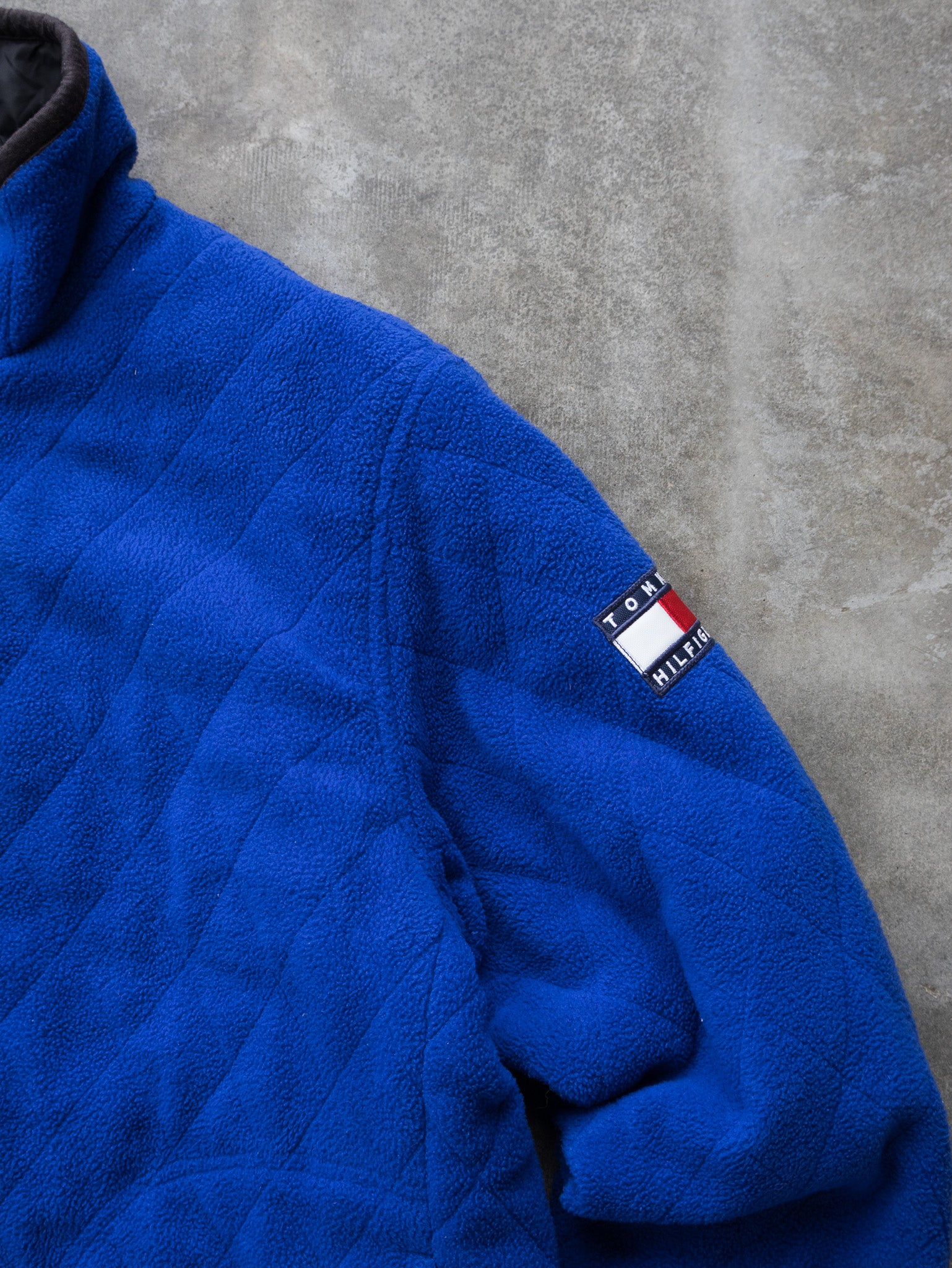 Vintage Blue Tommy Hilfiger Fleece Jacket (S)