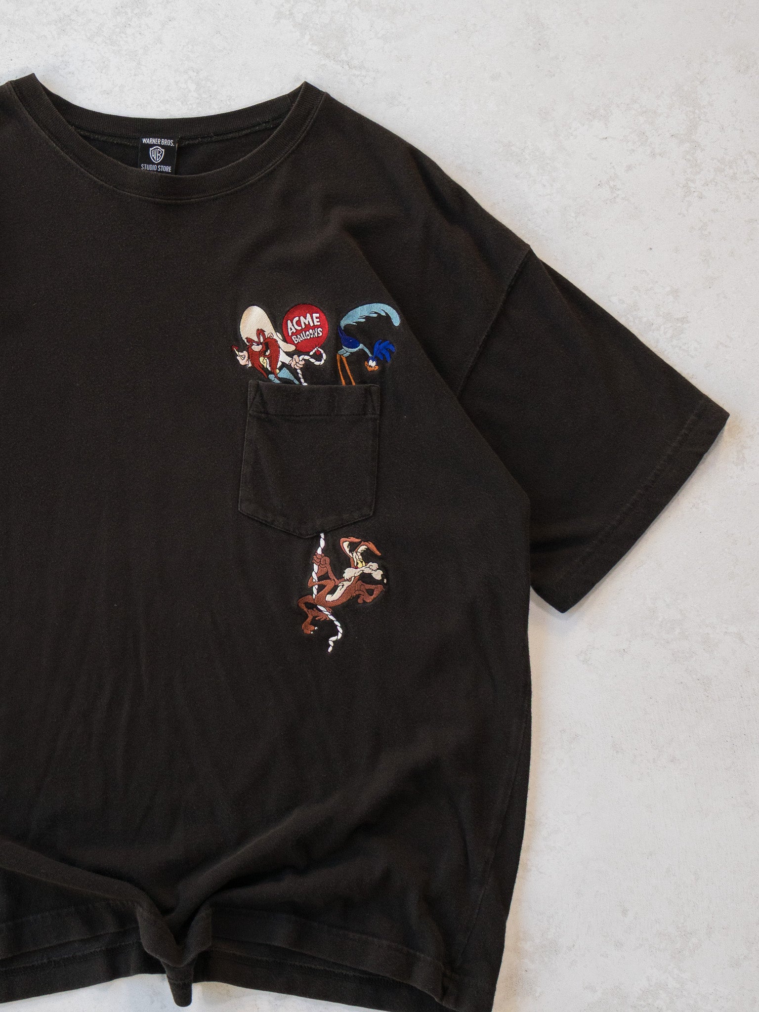 Vintage Warner Bros Acme Road Runner Pocket Tee (L)