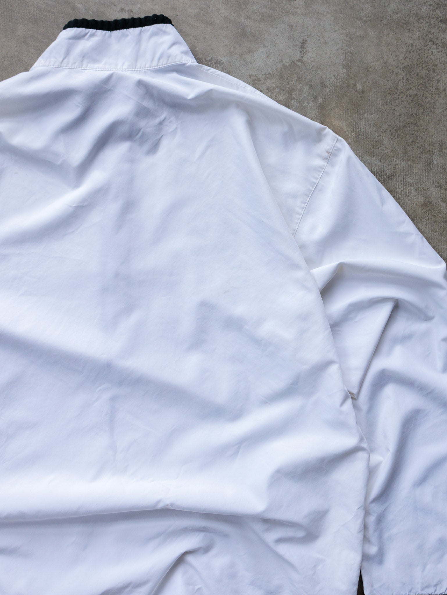 Vintage 90s White Nike Quarter Zip Pullover Jacket (L)
