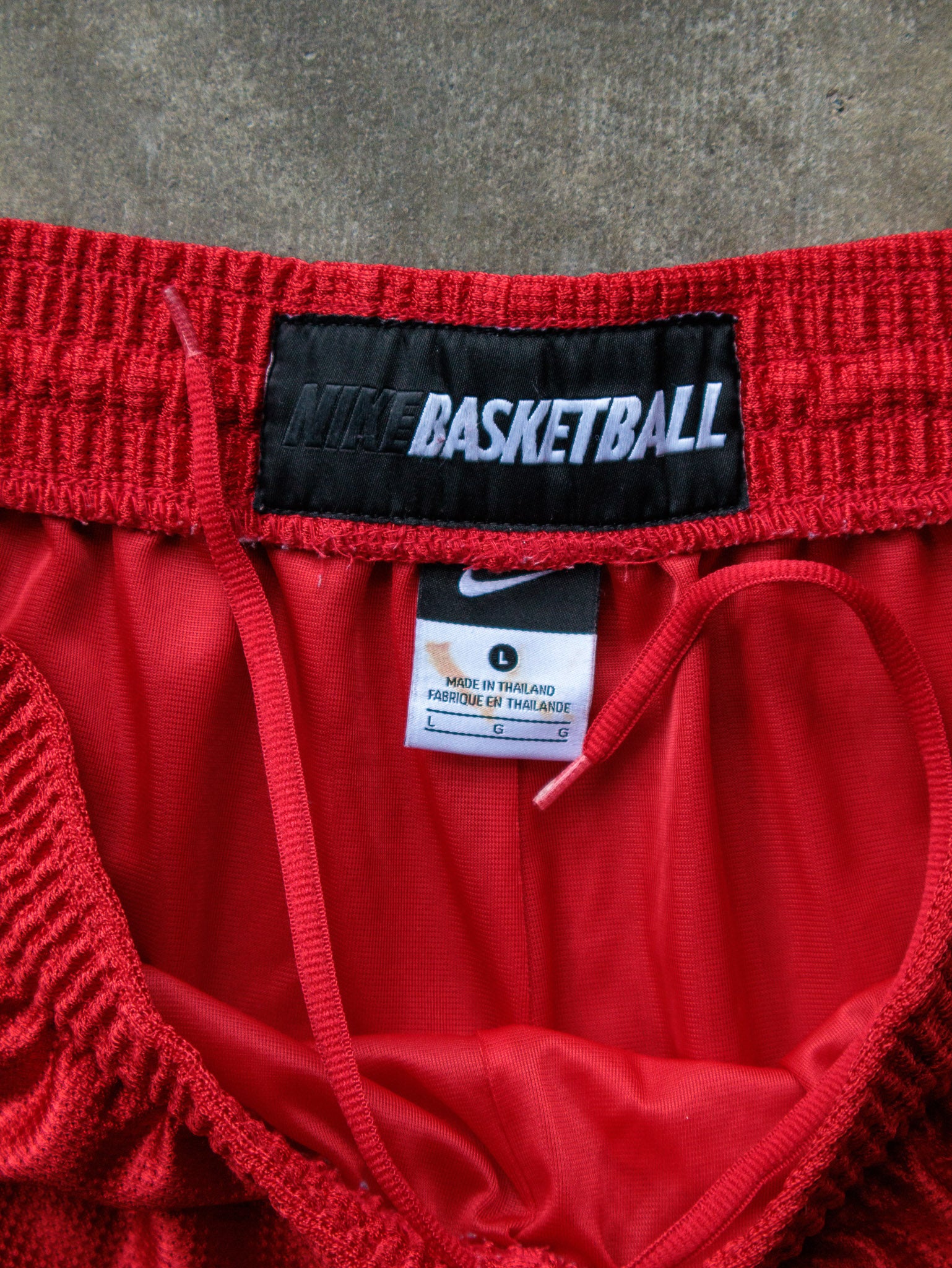 Vintage Red Nike Basketball Shorts (L)