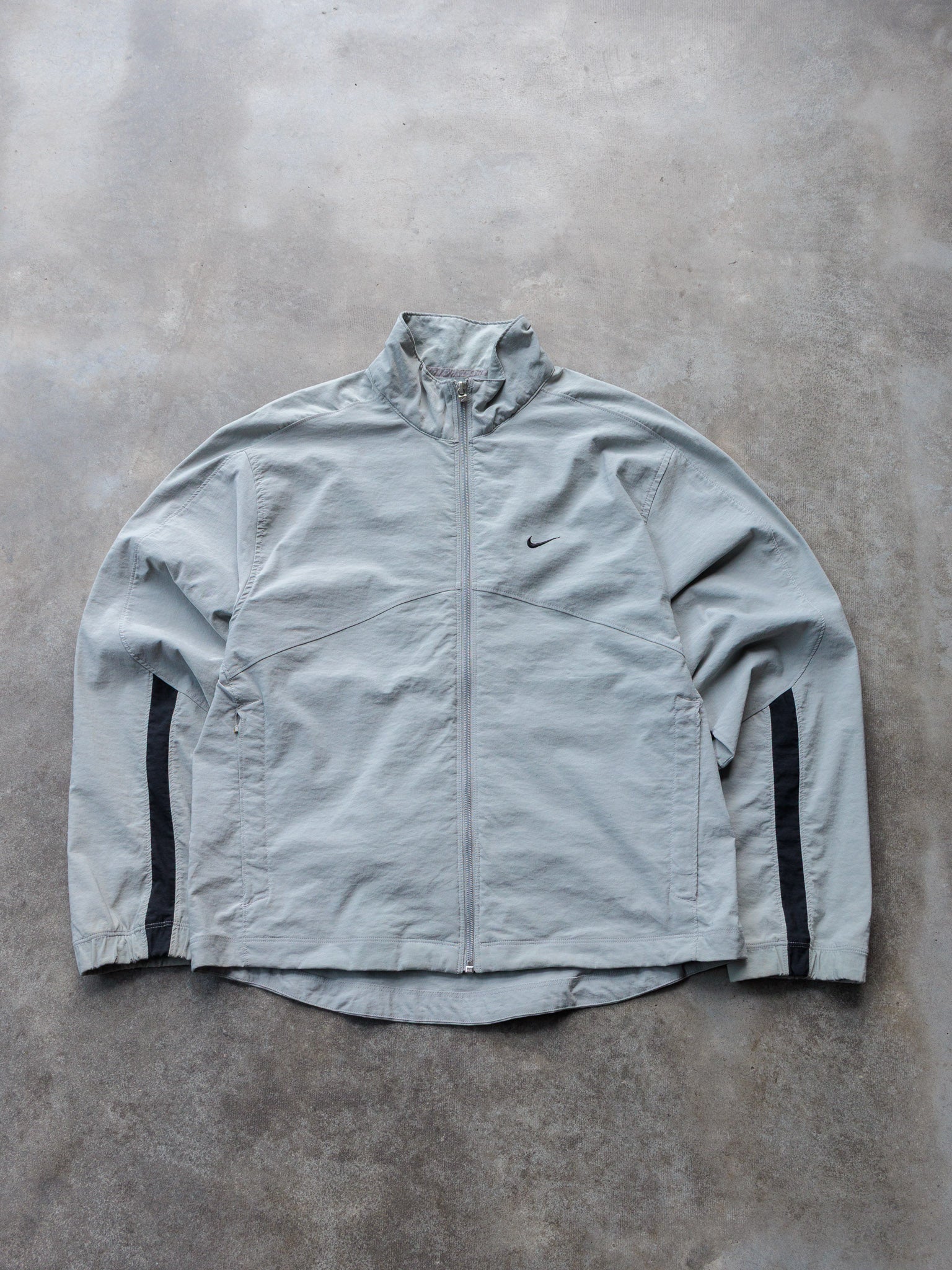 Vintage 00s Grey Nike Full Zip Track Jacket (M)