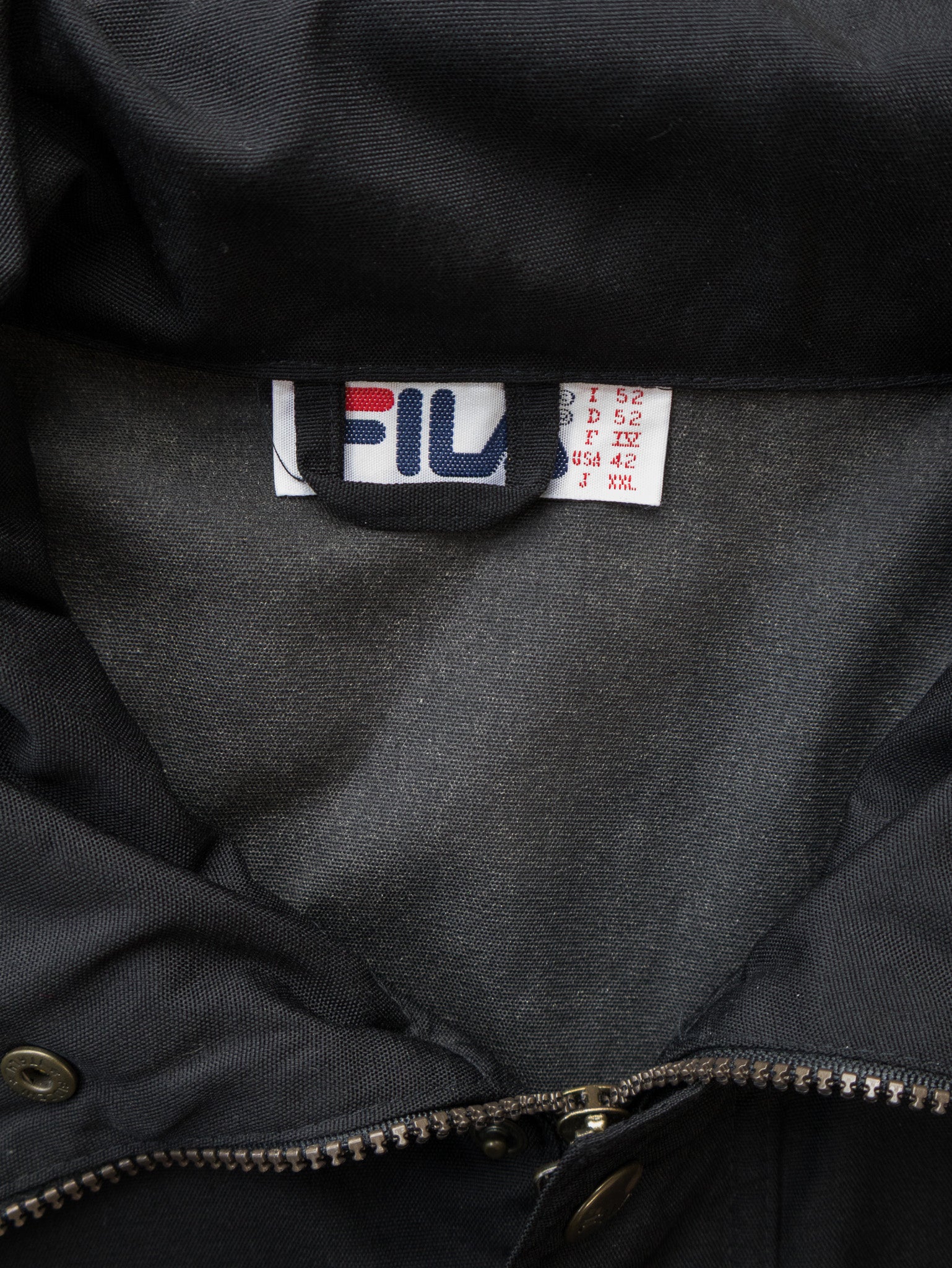 Vintage Black Fila Jacket (XL)