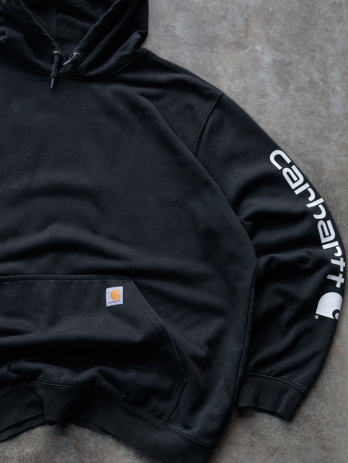 Vintage Black Carhartt Hoodie (XL)